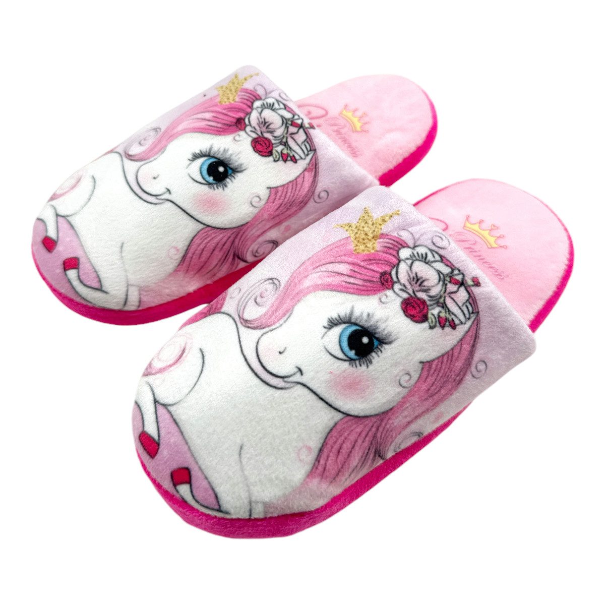 WS-Trend Süßes Einhorn Unicorn Mädchen Kinder Hausschuhe Pantoffeln Pantoffel Gr. 26 bis 32