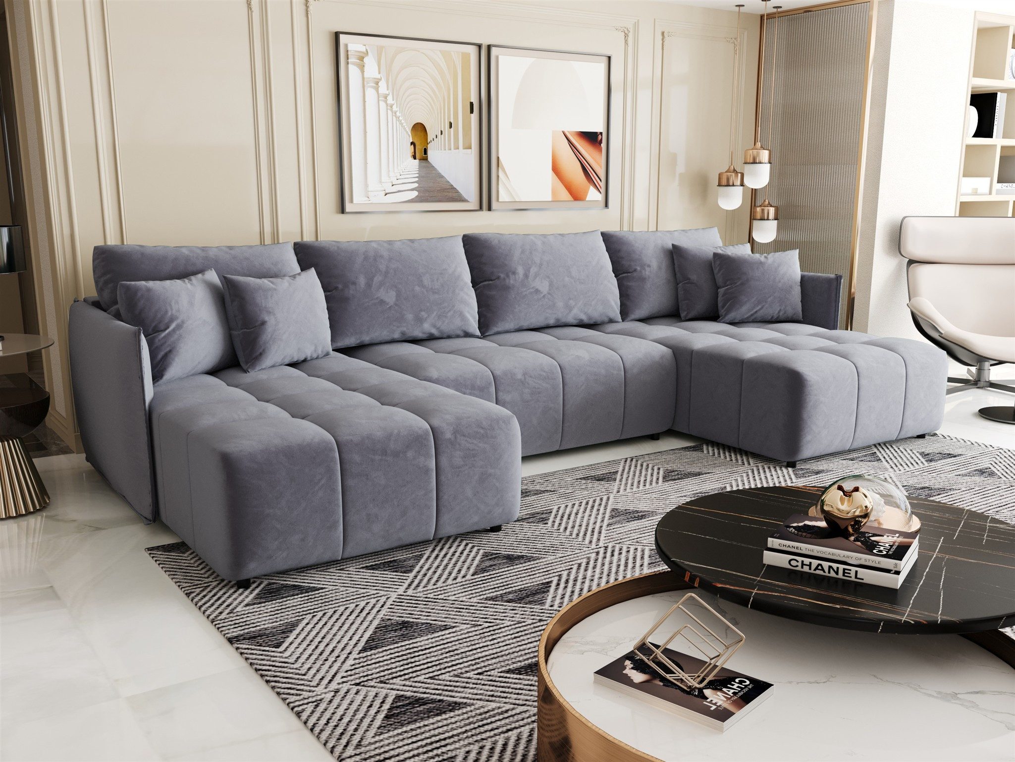 Fun Möbel Wohnlandschaft Sofa TREVISO in günstig online kaufen