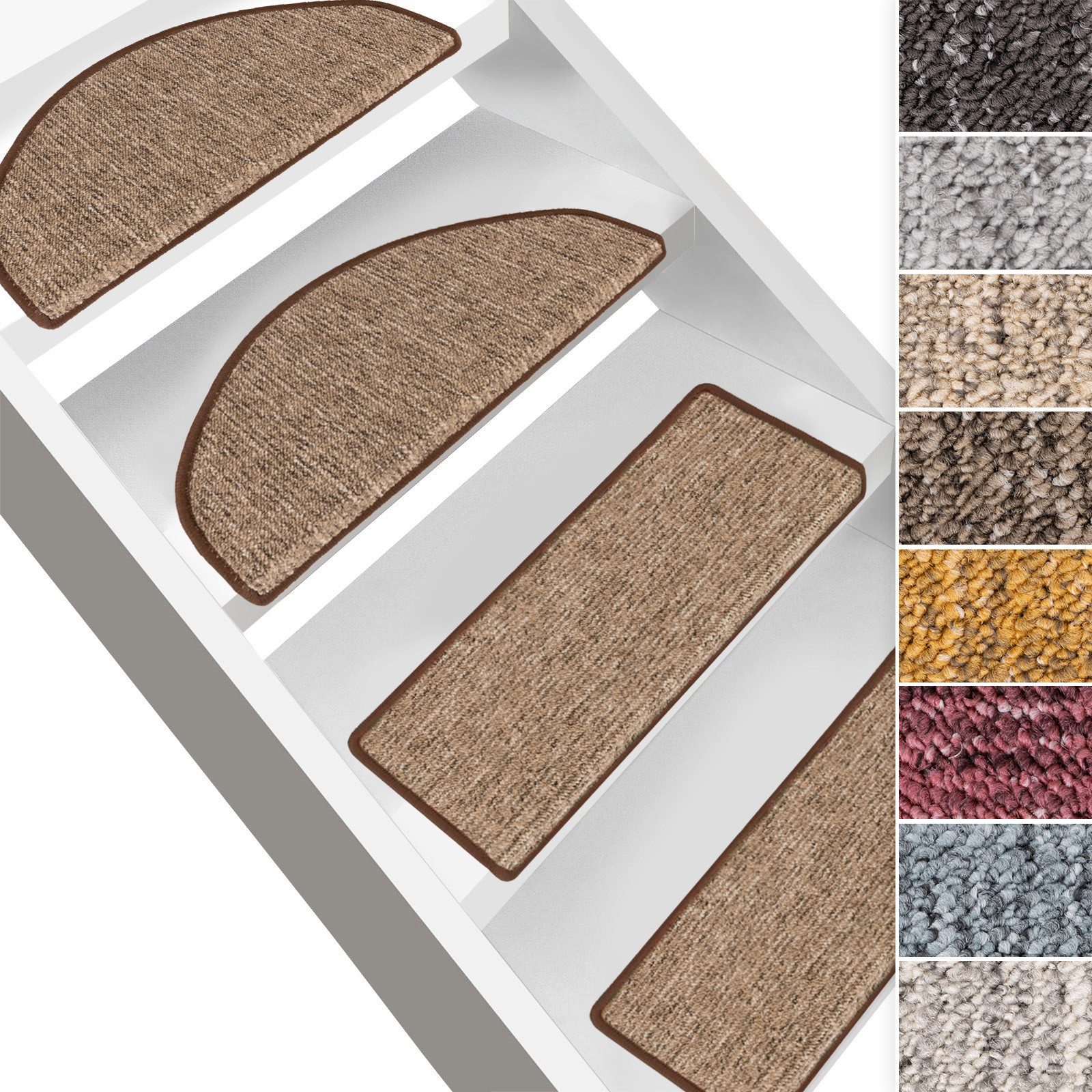 Karat Stufenmatte Alto, Halbrund oder Rechteckig, Halbrund, strapazierfähig günstig online kaufen