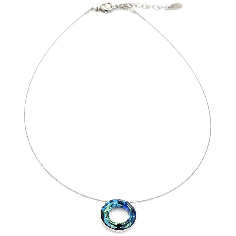 Sergio Engel Collier Cosmic Kette 02 Stahlseilkette mit edlem Kristall- Anh günstig online kaufen