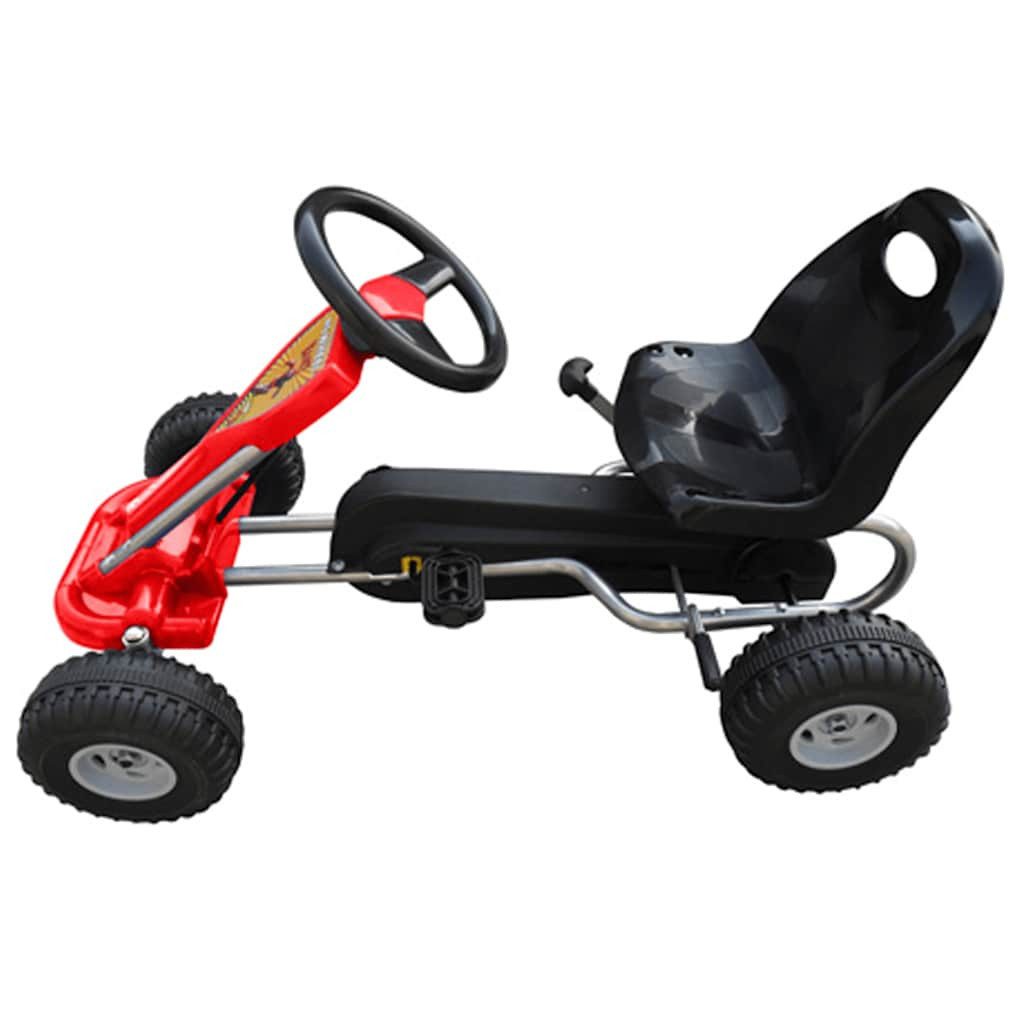 vidaXL Tretfahrzeug Pedal Go-Kart Rot