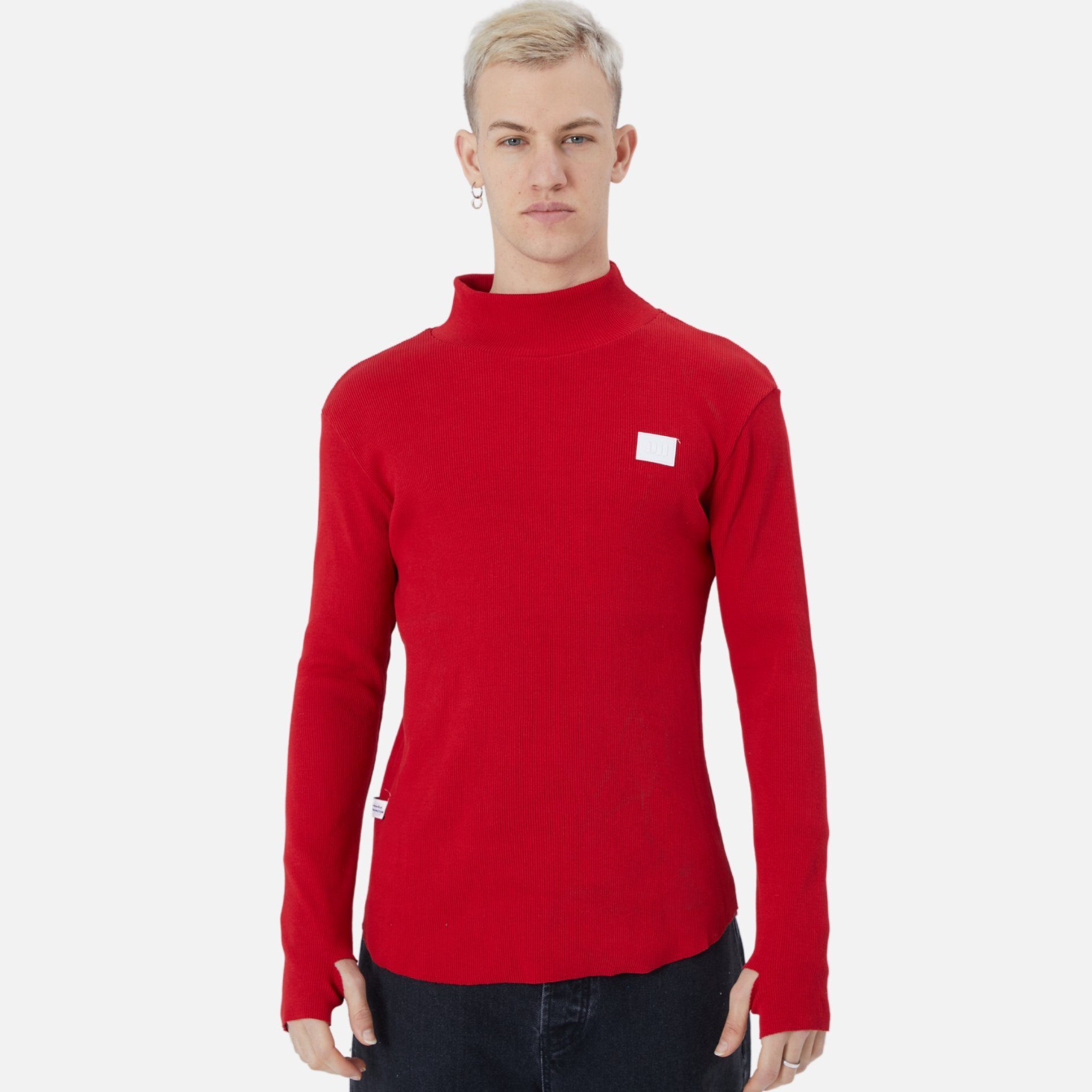 Rundhals Casuals Sweatshirt COFI Rot Regular Sweatshirt Fit Pullover Herren