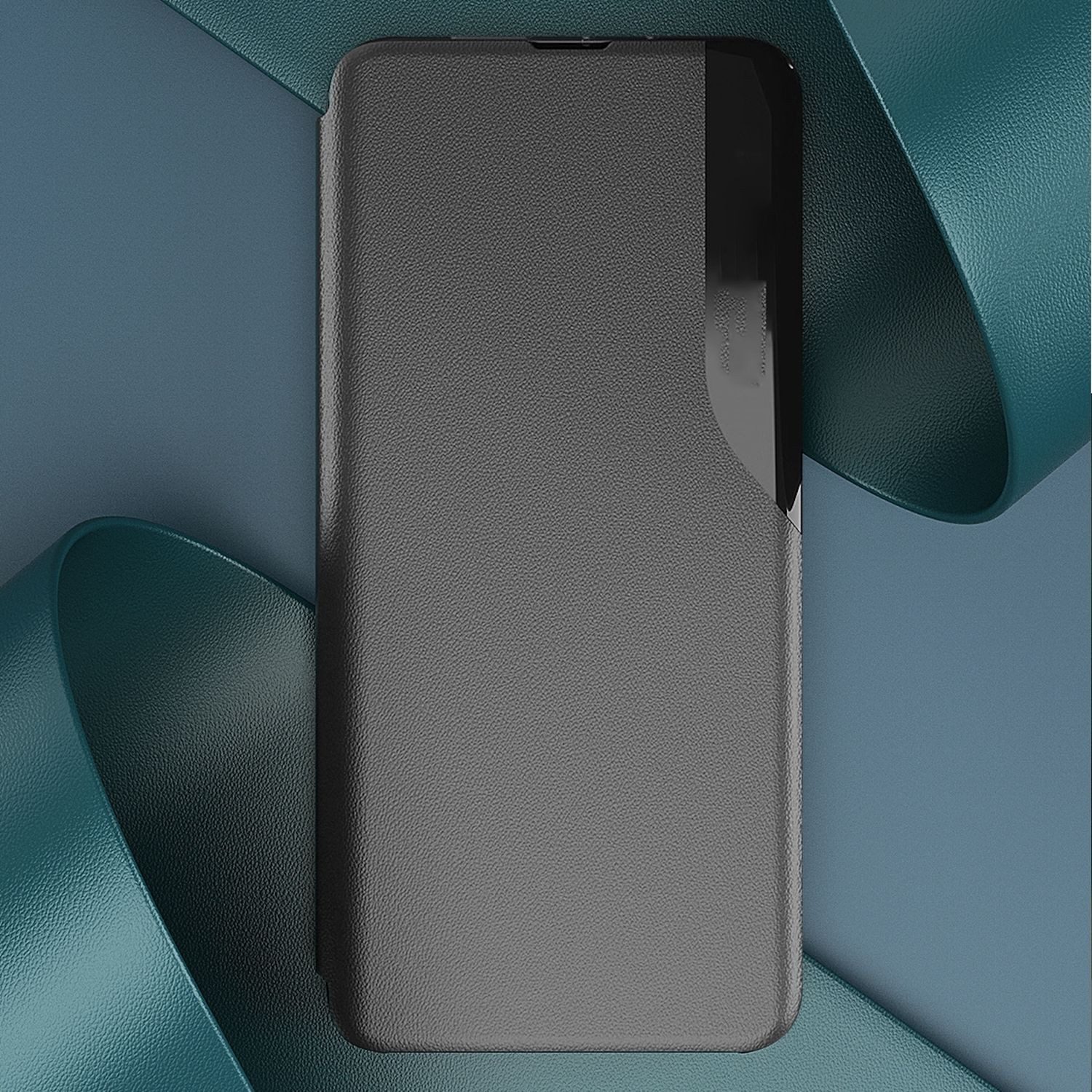 Wigento Handyhülle Smart View für Samsung Galaxy A18 / A17 Magnetische Fliphülle Blau, Flip Case mit Sichtfenster und Standfunktion – Bild 5 von 5
