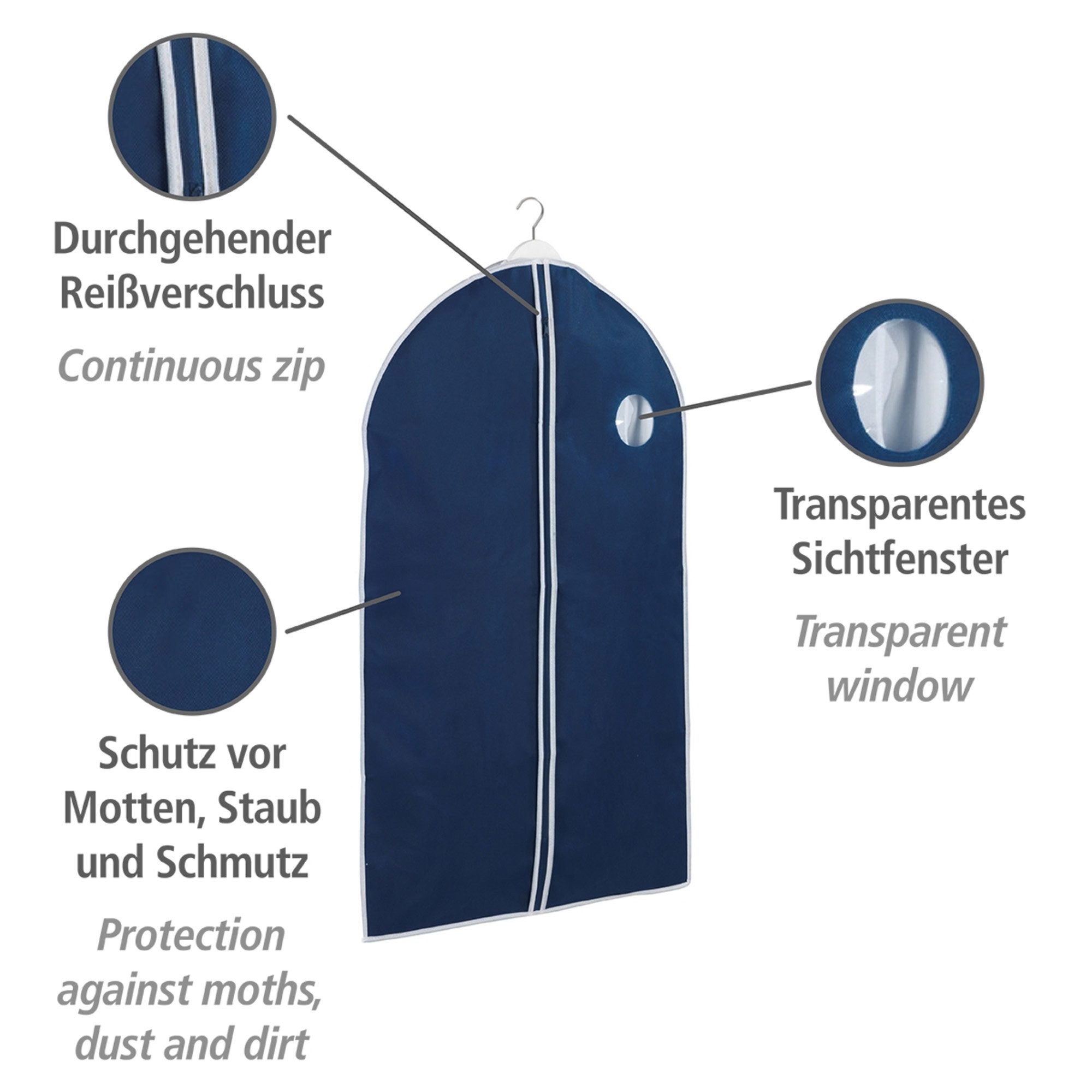 WENKO Kleidersack Kleidersack 2er-Pack