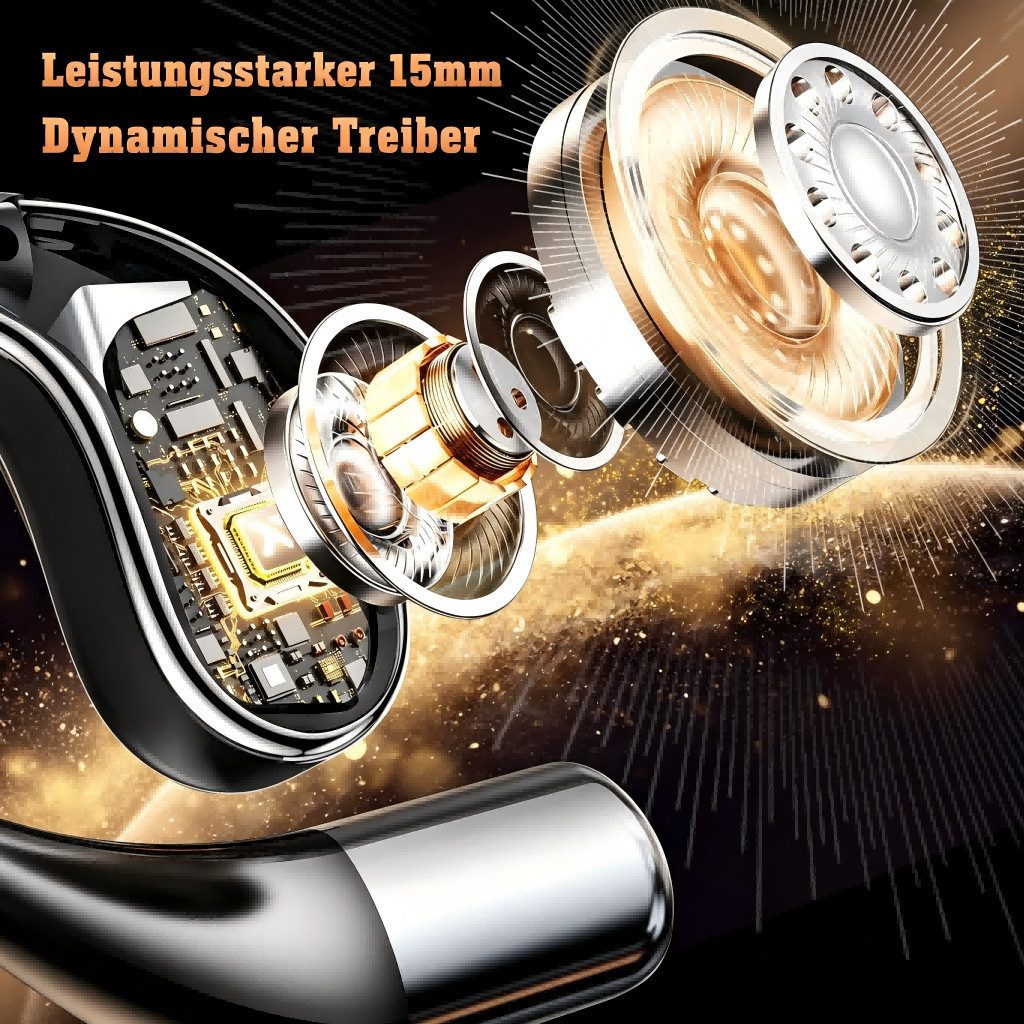 ibettertec In Ear Ohrhörer, Sprachübersetzer Kopfhörer AI Übersetzungskopfhörer Open-Ear-Kopfhörer (3-in-1 Sprachubersetzer Kopfhorer, Bluetooth 5.4 Sport-Kopfhorer, für Übung, Büro und Langzeitgebrauc, Bluetooth Kopfhörer)