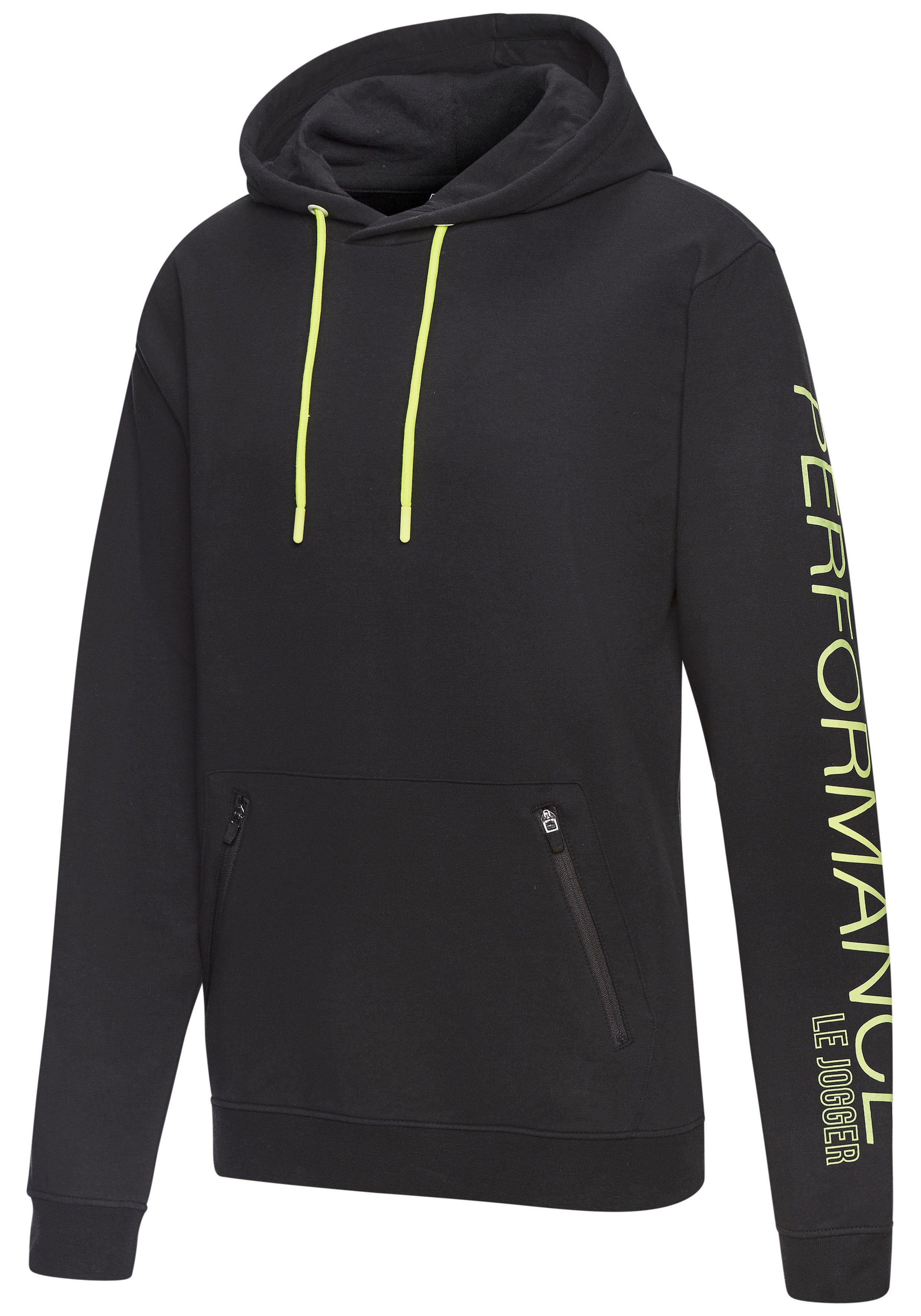 Le Jogger Performance Kapuzensweatshirt mit praktischen Reißverschlusstaschen