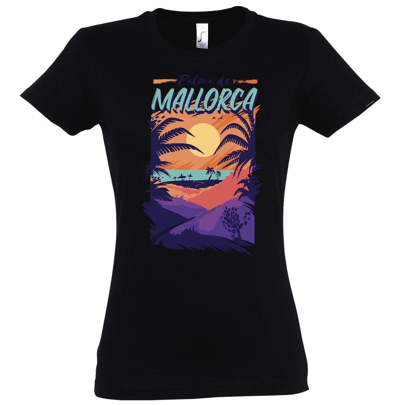 Youth Designz T-Shirt Mallorca Damen Shirt mit trendigem Frontprint