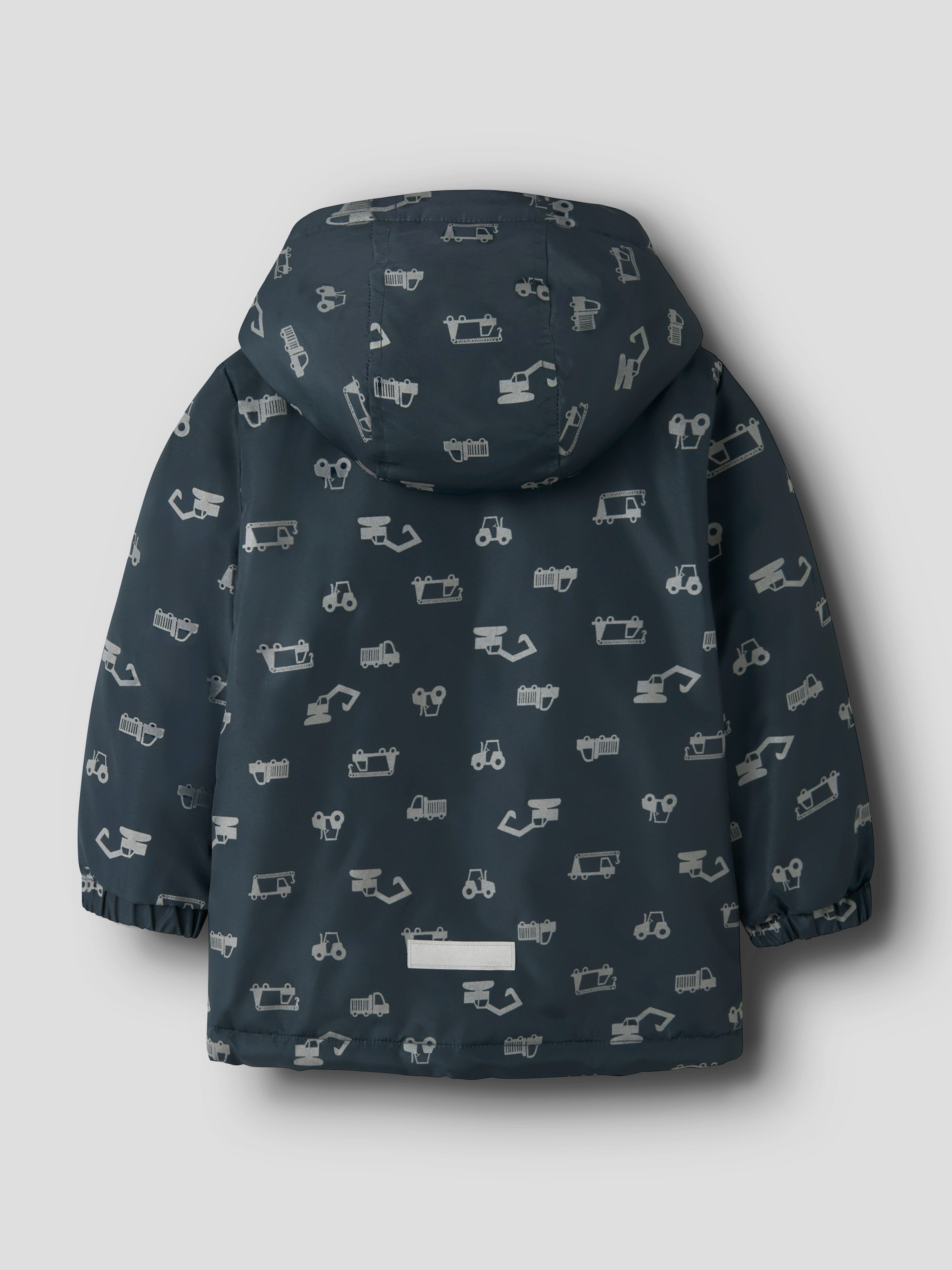 Name It Outdoorjacke NMMMAX JACKET PA REF AOP NOOS Kunstfaser, abnehmbare Kapuze, wasserabweisend