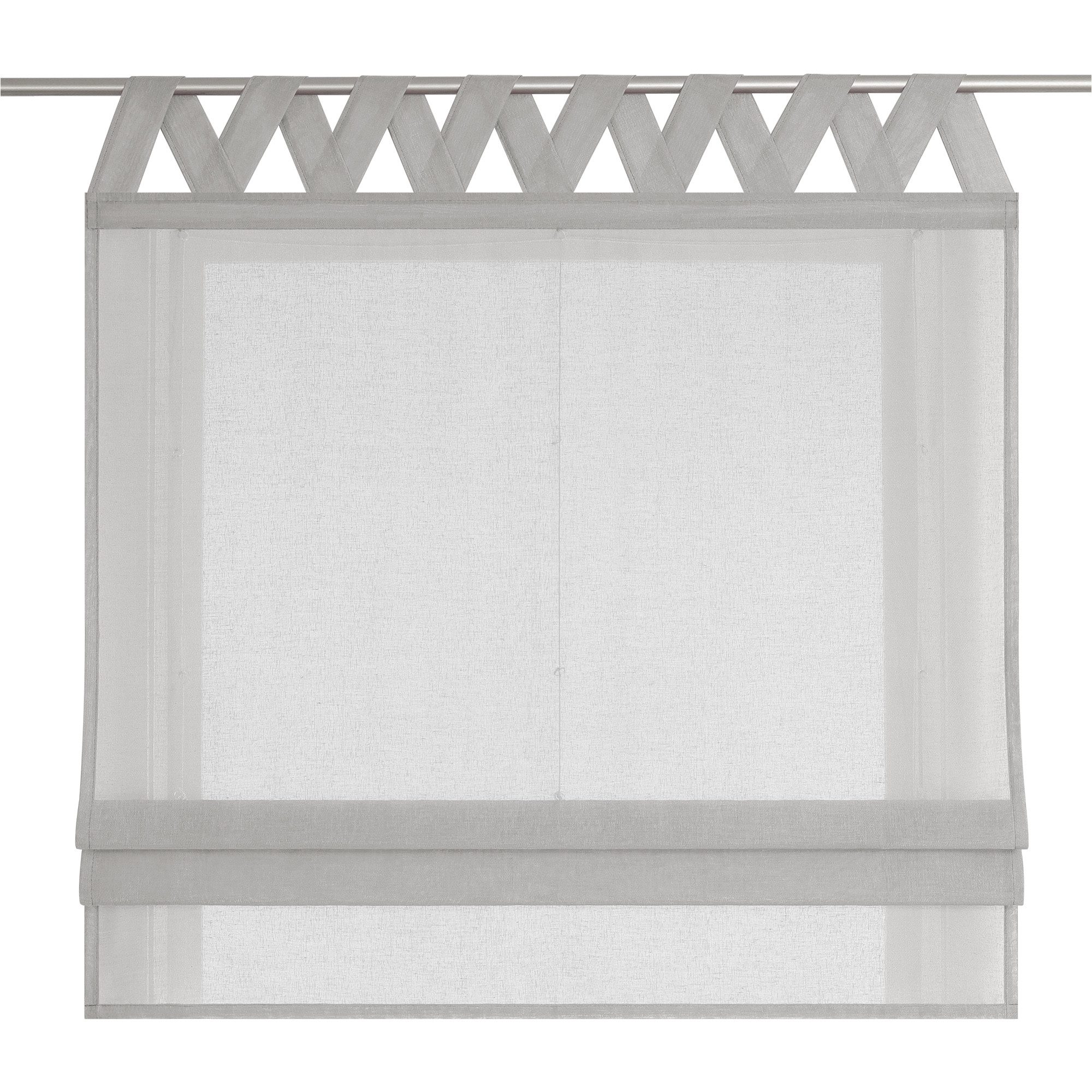 Delien Raffrollo Mila, mit Schlaufen, Leinenoptik Unifarbige Gardine, V Sch günstig online kaufen