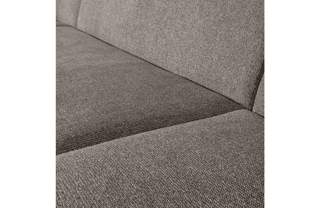 BePureHome Ecksofa U-Form Sofa Sloping Grau, Chenille - - freistellbar