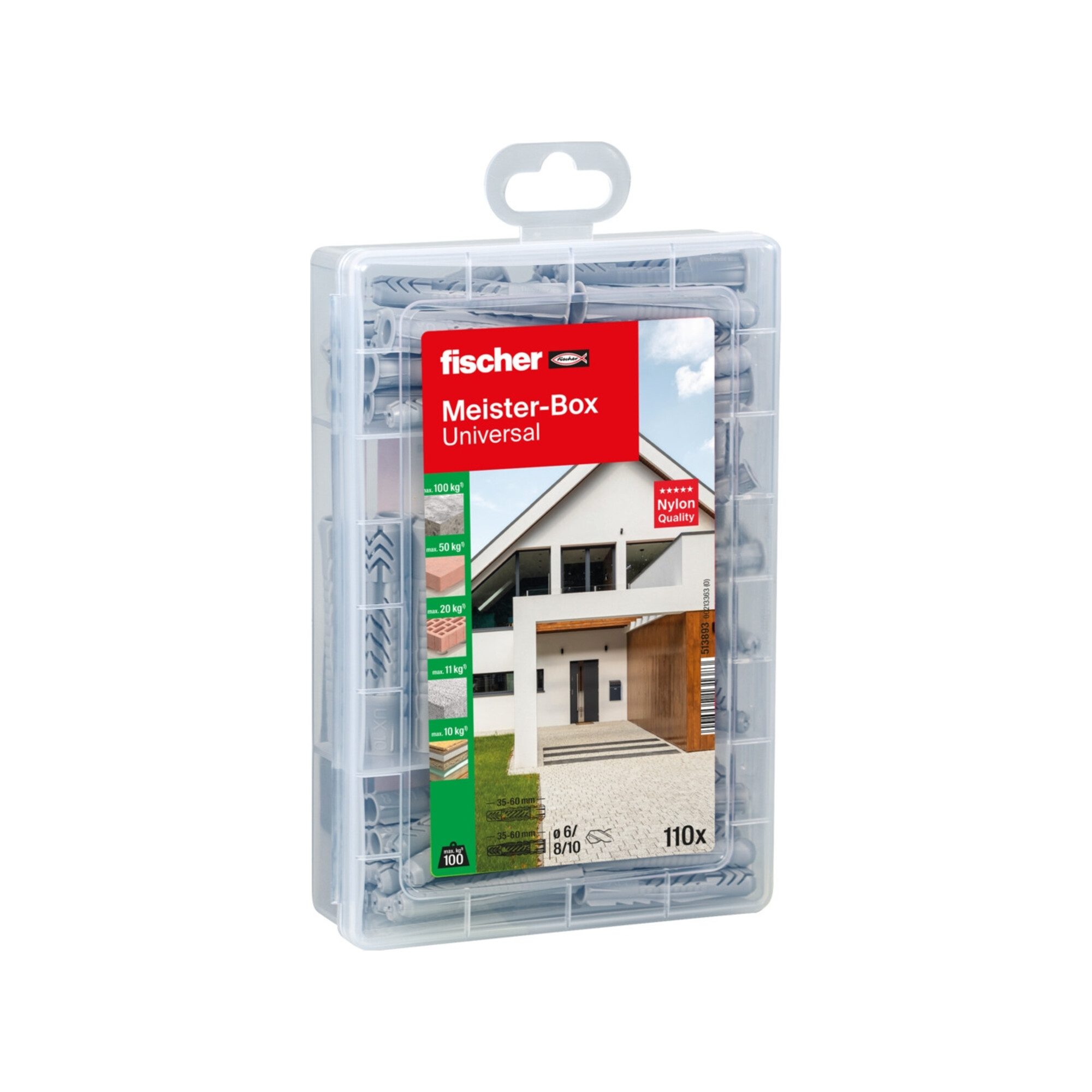fischer Schrauben- und Dübel-Set fischer Meister-Box Universal (110 Teile)