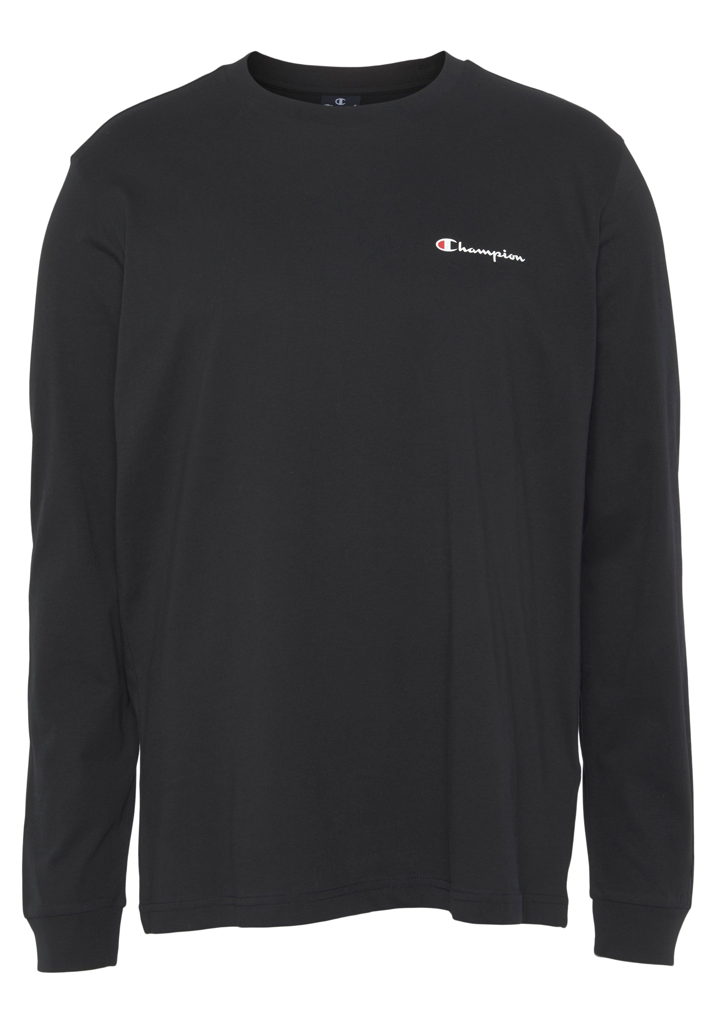 Champion Crewneck Long T-Shirt Sleeve schwarz Classic T-Shir