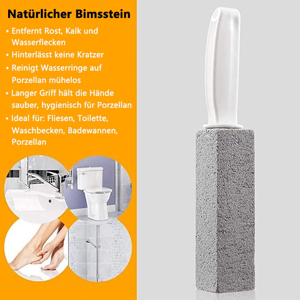 FOUORTUNATE-BEE WC-Reinigungsbürste 4 Stück Cleaning Block WC Bimsstein für Toilette-Reinigungsstein, (Blöcke Bürsten Putzstein für Dusche Bad Pool, Grill Küche, 4-tlg)