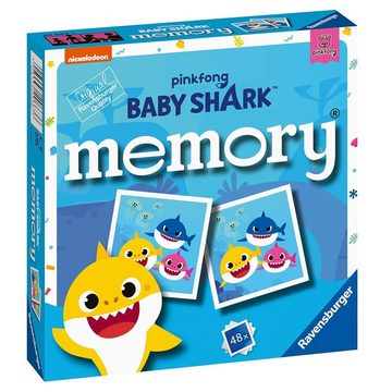 Ravensburger Spiel, Memory Mini Memory® Baby Shark 48 Bildkarten Ravensburger