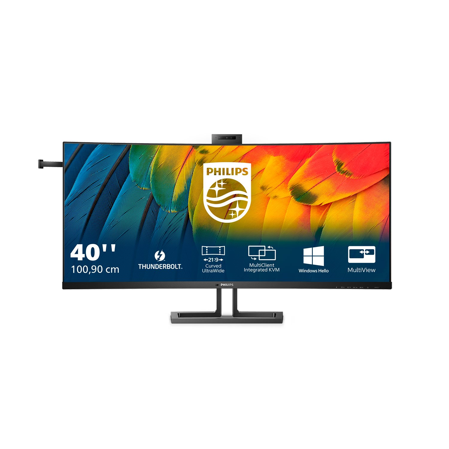 Philips 40B1U6903CH Curved-LED-Monitor (100,9 cm/40 ", 5120 x 2160 px, 5K2K, 4 ms Reaktionszeit, 75 Hz, IPS-LED)