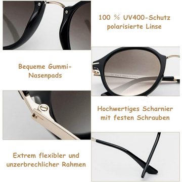 Elegear Retrosonnenbrille Sonnenbrille für Damen Retro Style