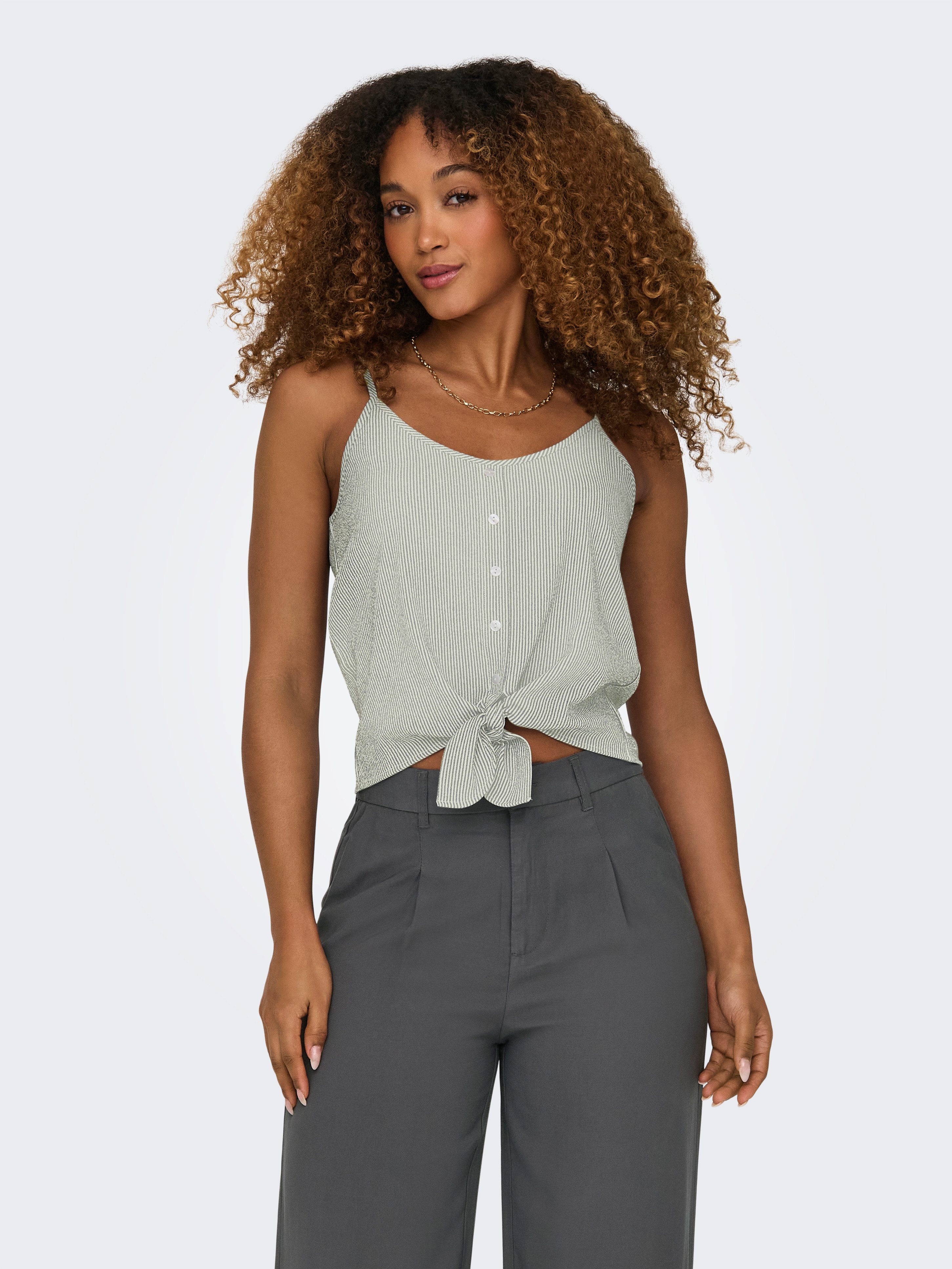 Trägertop ONLLECEY SL KNOT SINGLET NOOS WVN