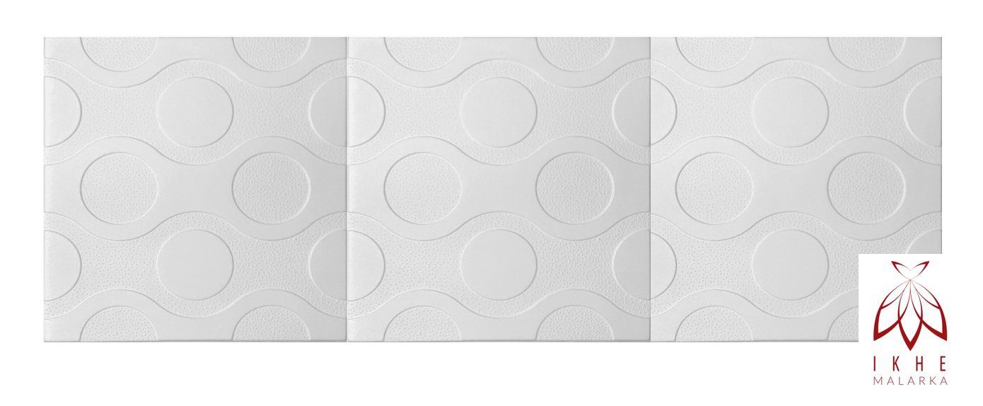 BxL: 8 2mm Stück 0,25 IKHEMalarka (Platten XPS, stark Deckenpaneele Paneele) Wandpaneel qm, Dekoren, cm, 2m² 3D = 0898 Polystyrol Polystyrol 50,00x50,00
