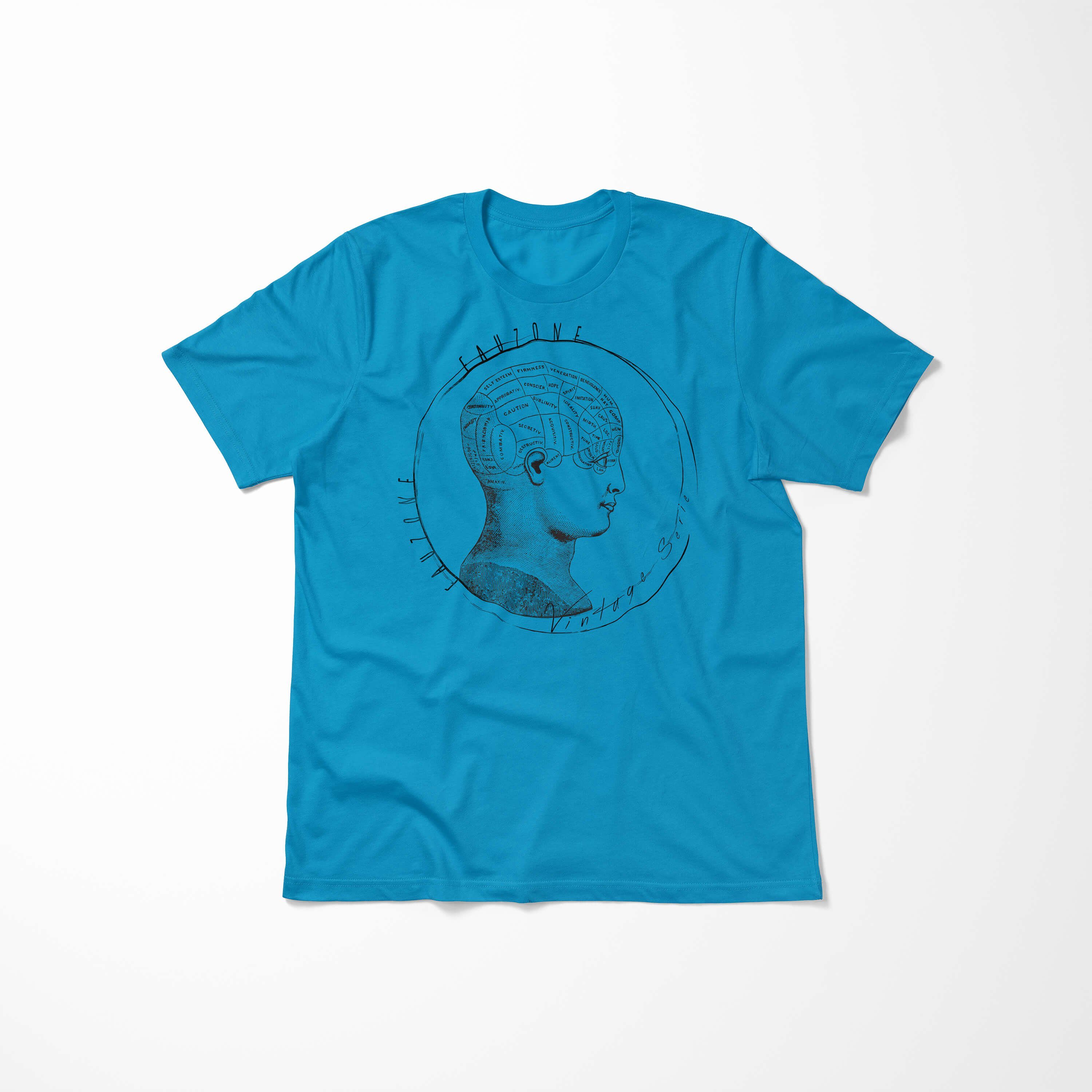 Sinus Art T-Shirt Atoll Kopf T-Shirt Medizin Herren Vintage