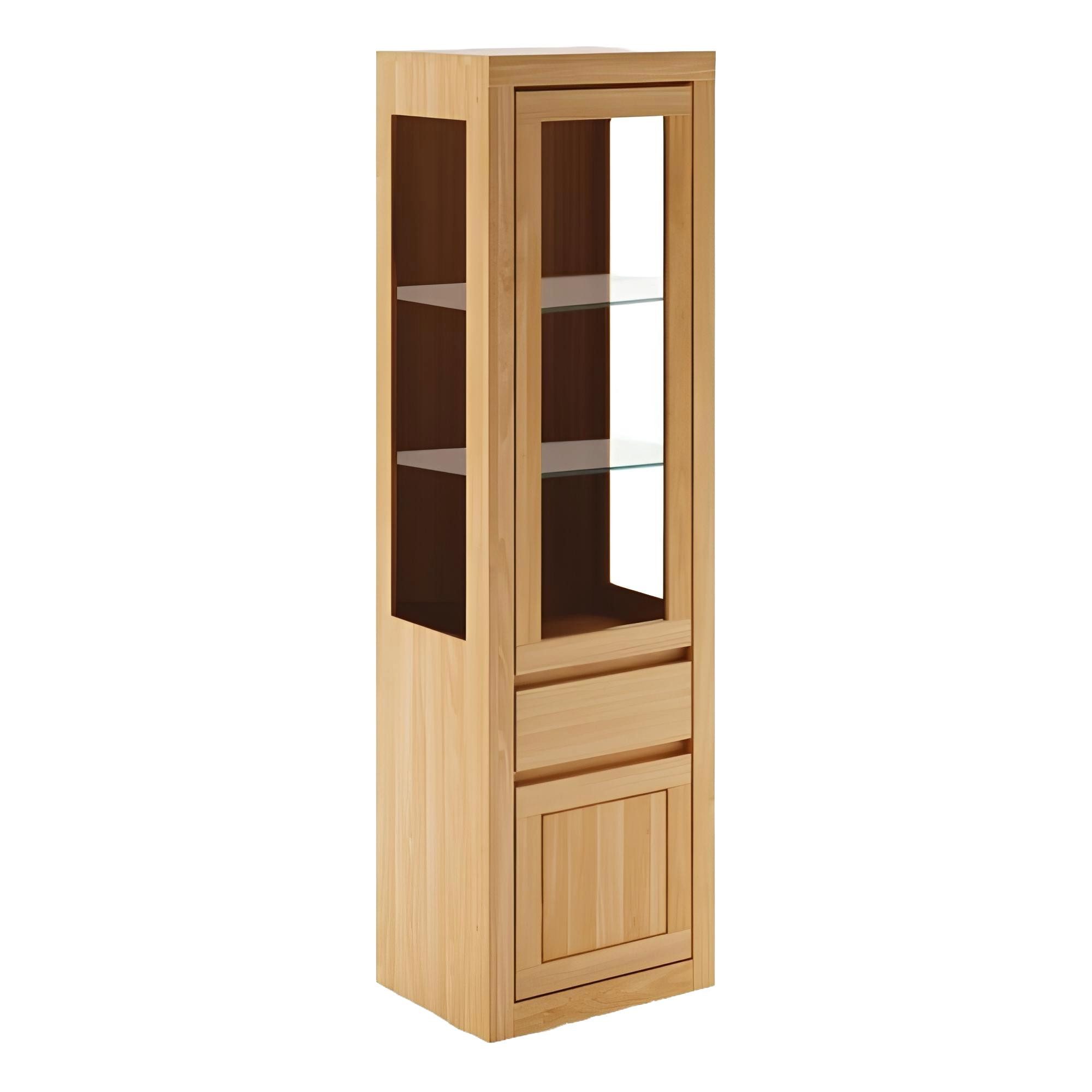 Xlmoebel Vitrine Handgefertigter Holzschrank mit Glasfront für stilvolle Präsentation (1-St., Vitrine) Hergestellt in Europa