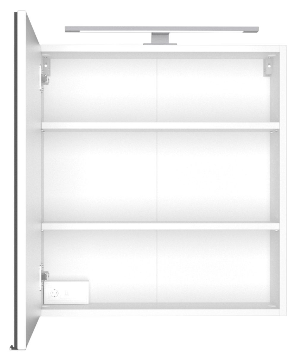 HELD MÖBEL Spiegelschrank Davos 60 cm weiß