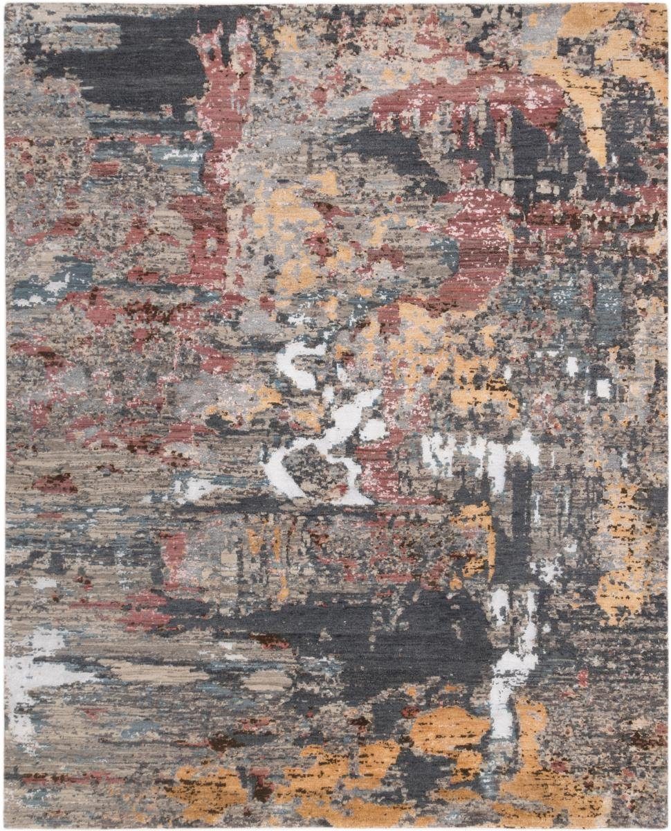 Orientteppich Sadraa rechteckig, mm 10 247x305 / Handgeknüpfter Höhe: Nain Designteppich, Trading, Moderner Orientteppich