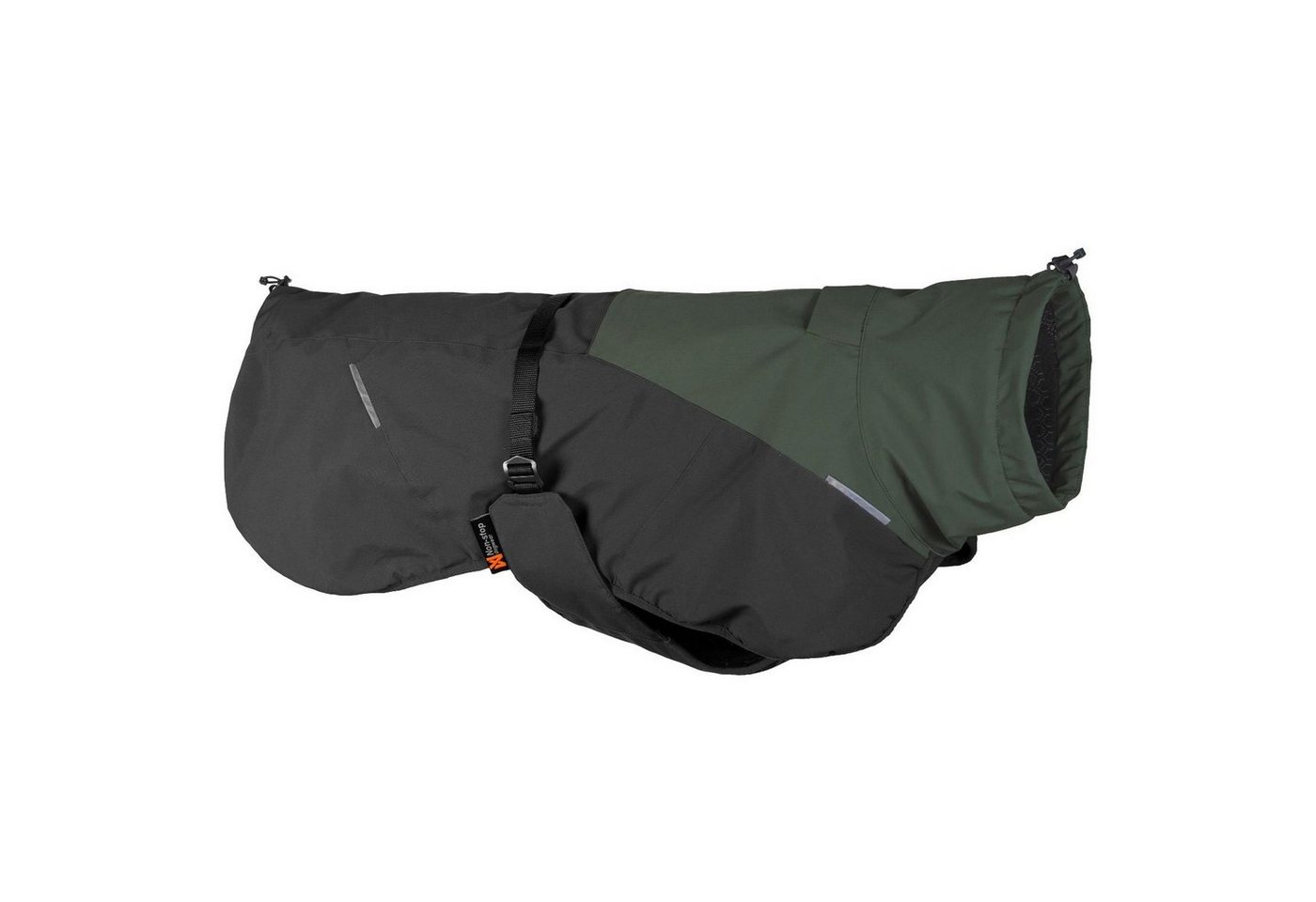 Non-stop dogwear Hundejacke GLACIER Wool Jacket 2.0 green/grey, Mit Ulvang-Wollfutter.