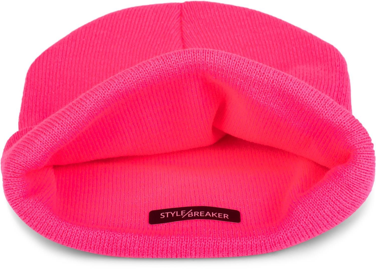 styleBREAKER Strickmütze Winter Strickmütze mit Krempe (1-St)