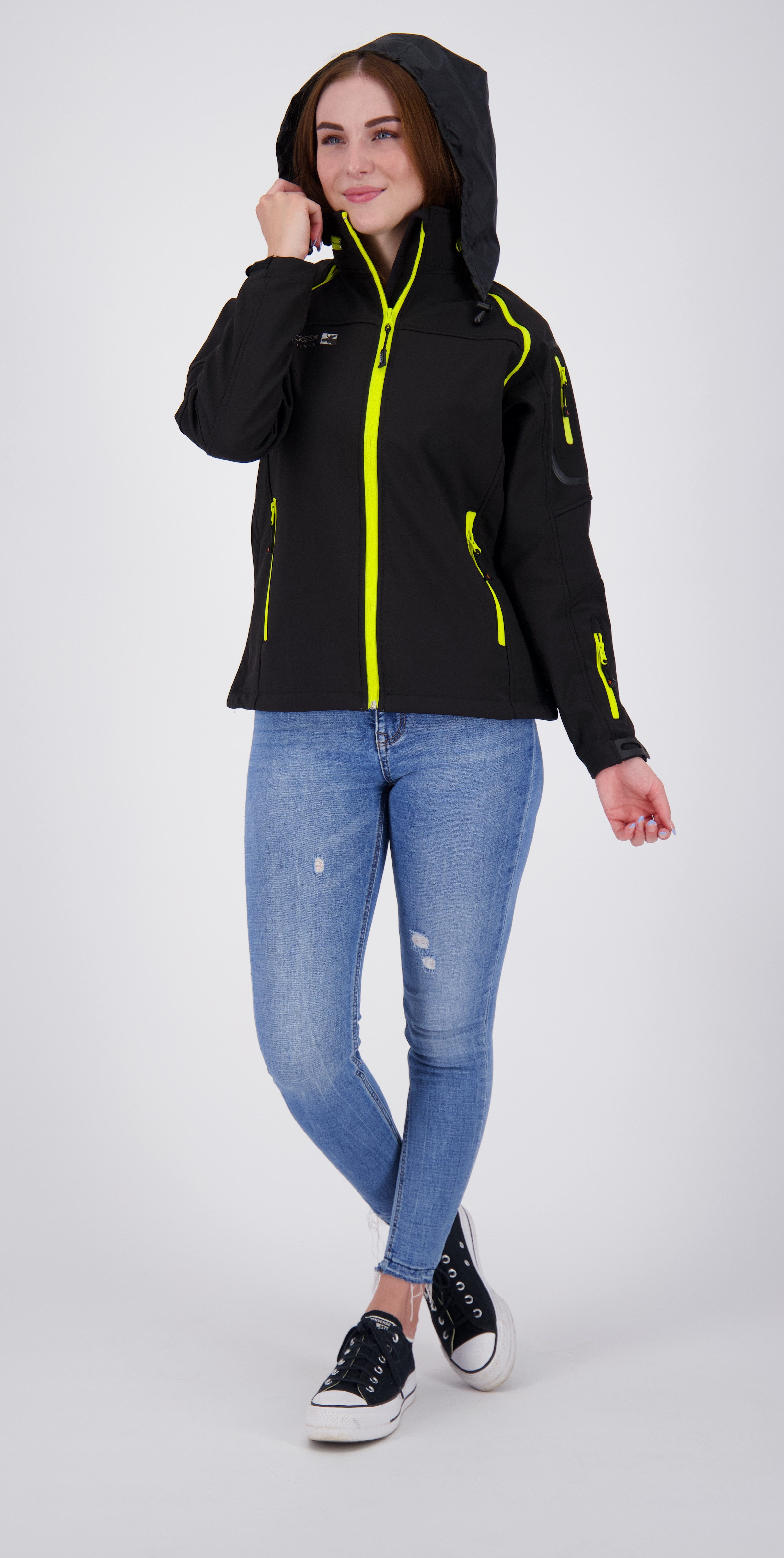 DEPROC Active Softshelljacke STANLEY PEAK WOMEN abtrennbare Ärmel