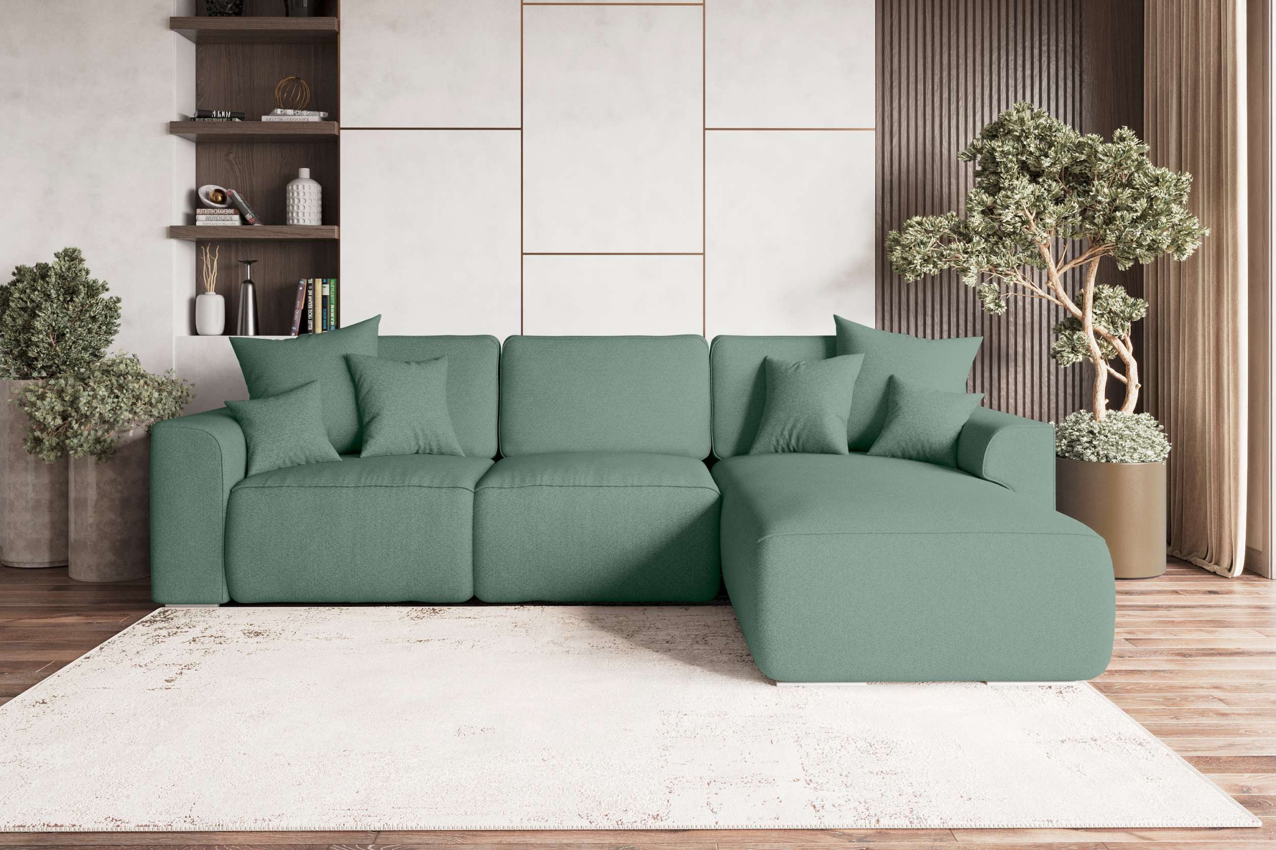 99rooms Ecksofa Gusto, Sofa L-Form, Eckcouch, mit abnehmbaren Kissen,Rundum günstig online kaufen