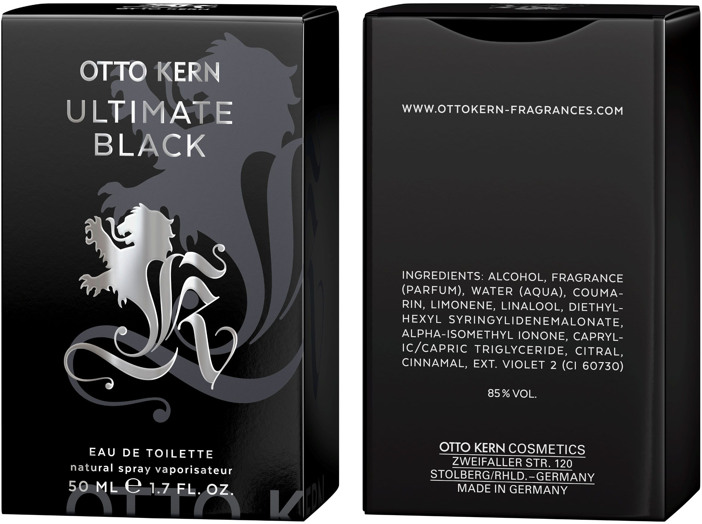 Otto Kern Eau de Toilette Ultimate Black, 1-tlg., mit würziger Herznote