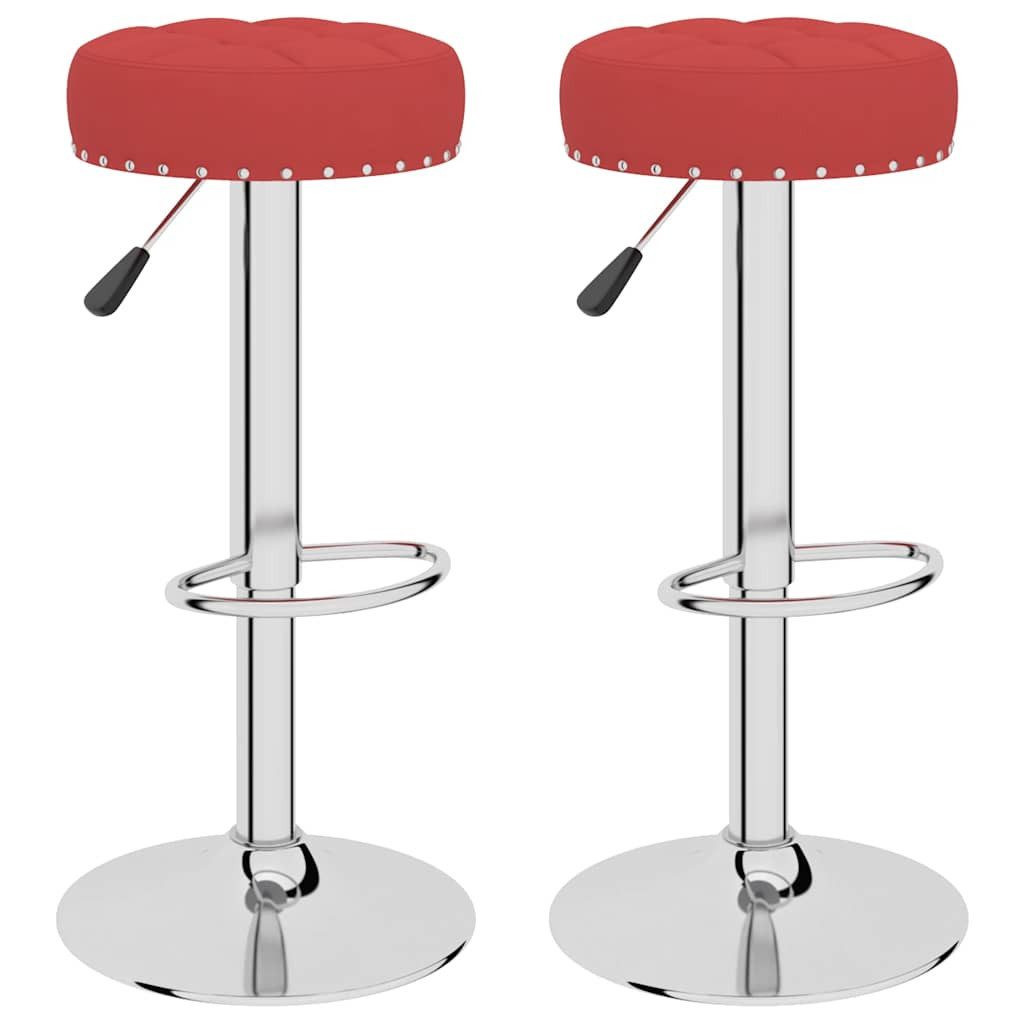 vidaXL Barhocker Barhocker 2 Stk. Weinrot günstig online kaufen