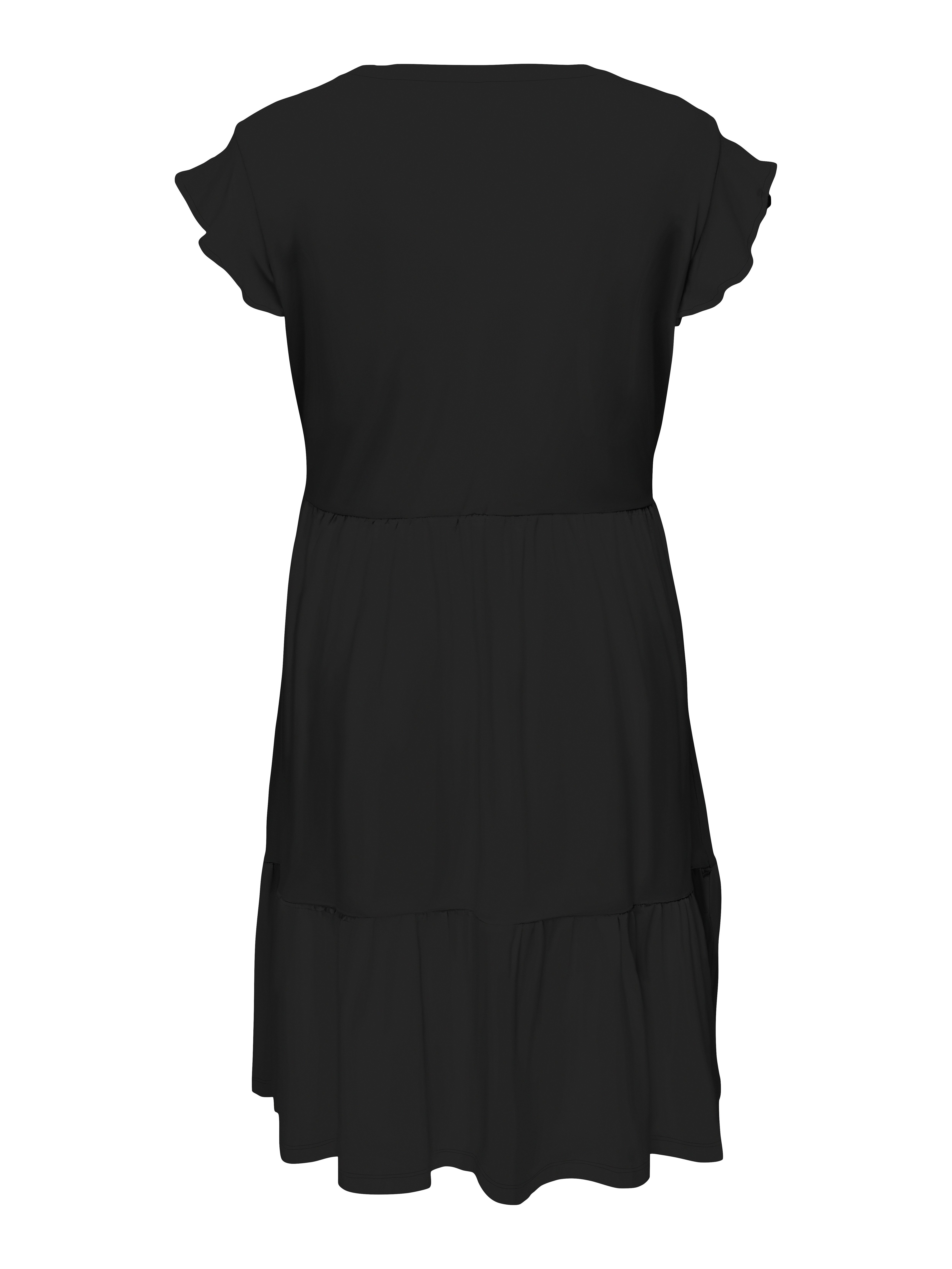 ONLY CARMAKOMA Jerseykleid CARMAY LIFE CAP SL FRILL DRESS JRS NOOS Sommerkleid