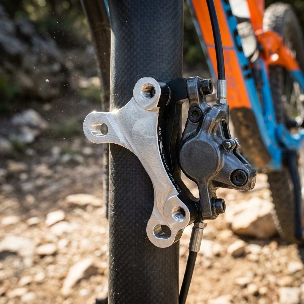 XLC Scheibenbremse XLC Scheibenbremsadapter für IS-Bremse IS-Gabel VR Ø180mm, HR Ø160mm B