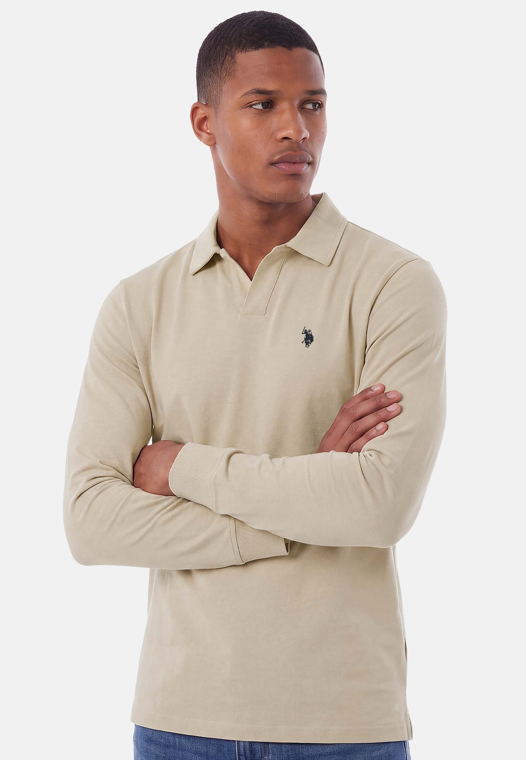 U.S. Polo Assn. Poloshirt USHaarrison – Herren Longsleeve Poloshirt mit Logo-Stickerei – Bild 2 von 5
