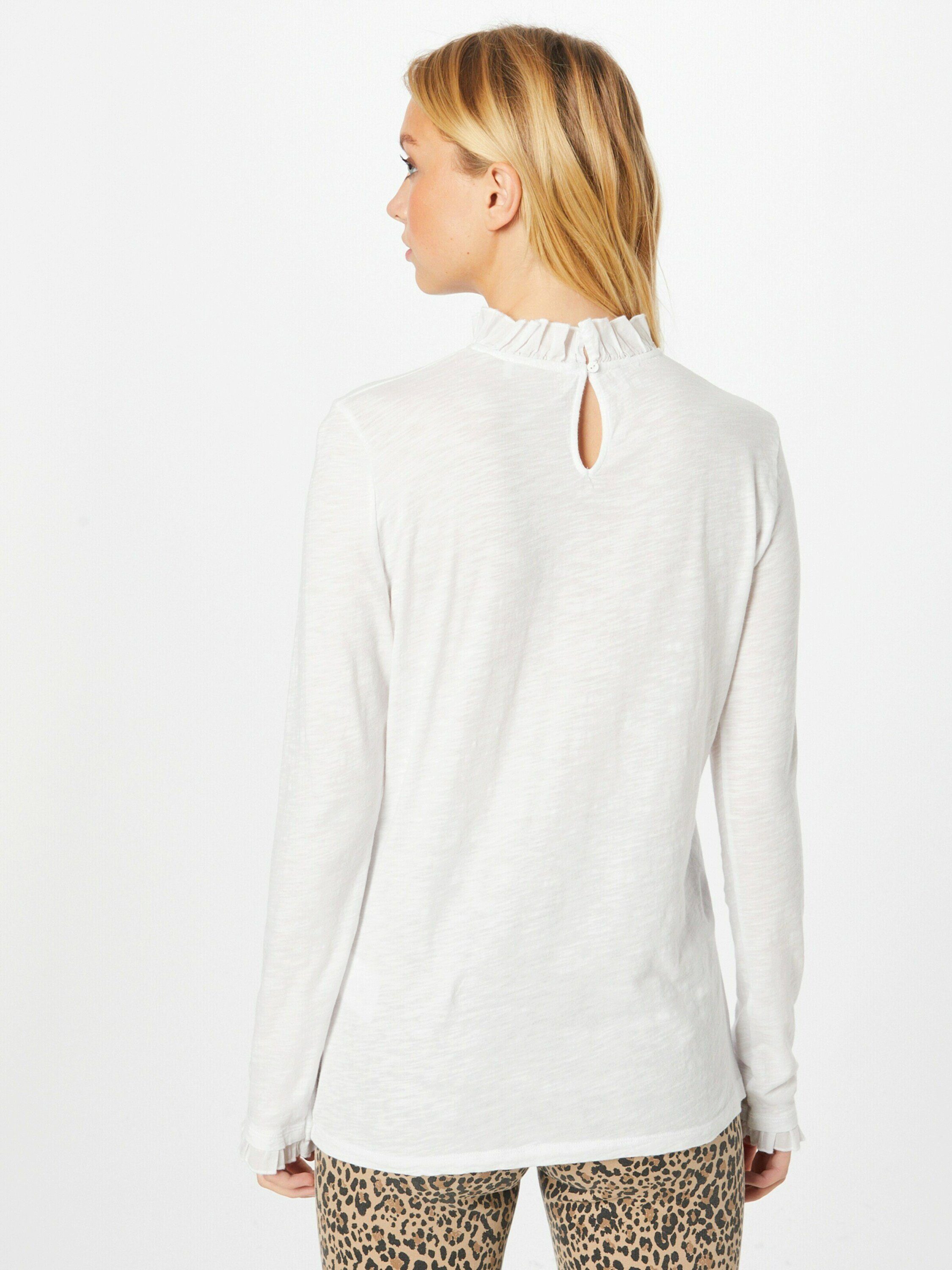 RICHROYAL Langarmshirt (1-tlg) Rüschen