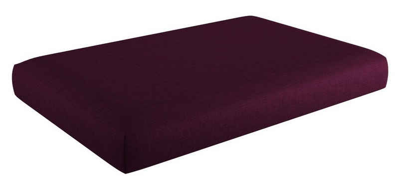 sunnypillow Sitzkissen Palettenkissen mit abnehmbarem Bezug Sitzkissen 120x60x15cm, Violett