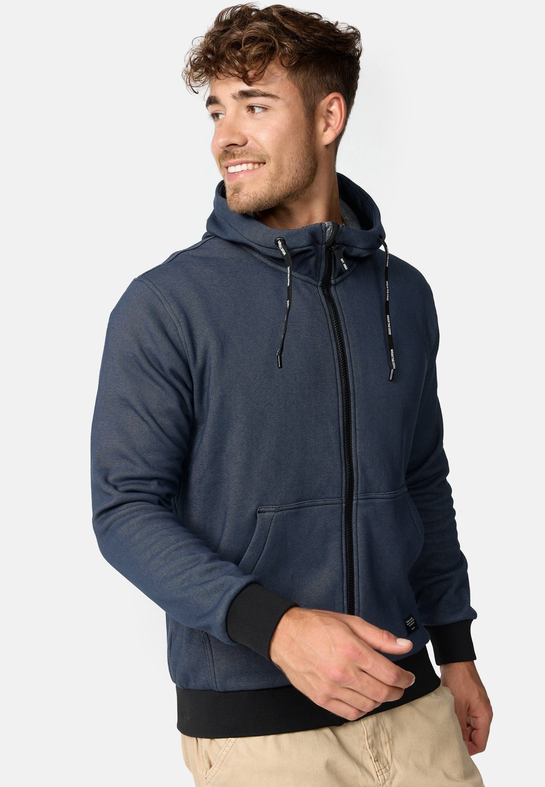 INDuff Denim Sweatjacke Dk Indicode