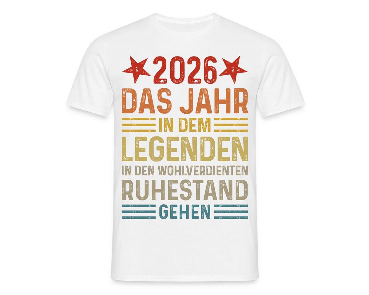 Spreadshirt T-Shirt 2026 Legende Ruhestand Rentner Pensionär Geschenk Männer T-Shirt (1-tlg)