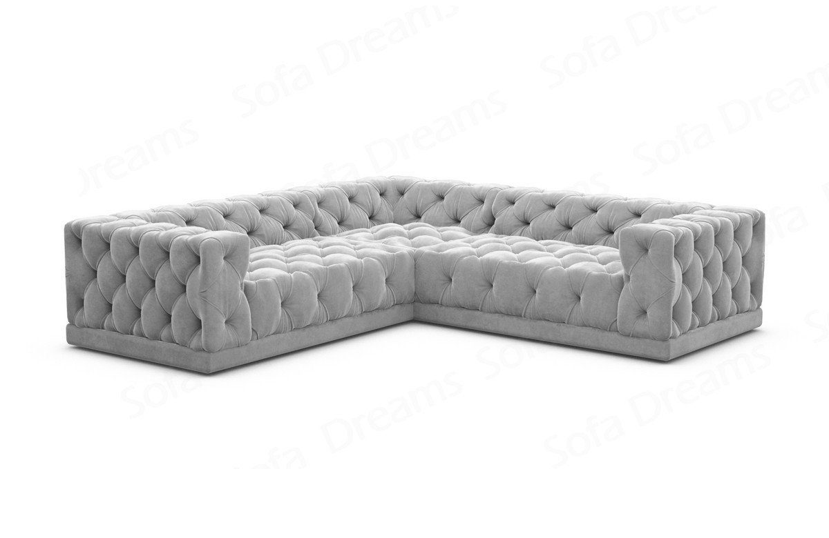 Sofa Dreams Ecksofa Polster Designer Samt Stoff Sofa Palma L Form Stoffsofa