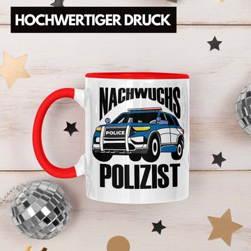 Trendation Tasse Einschulung Tasse für Jungs - "Nachwuchs Polizist" Geschenk kleine Sch