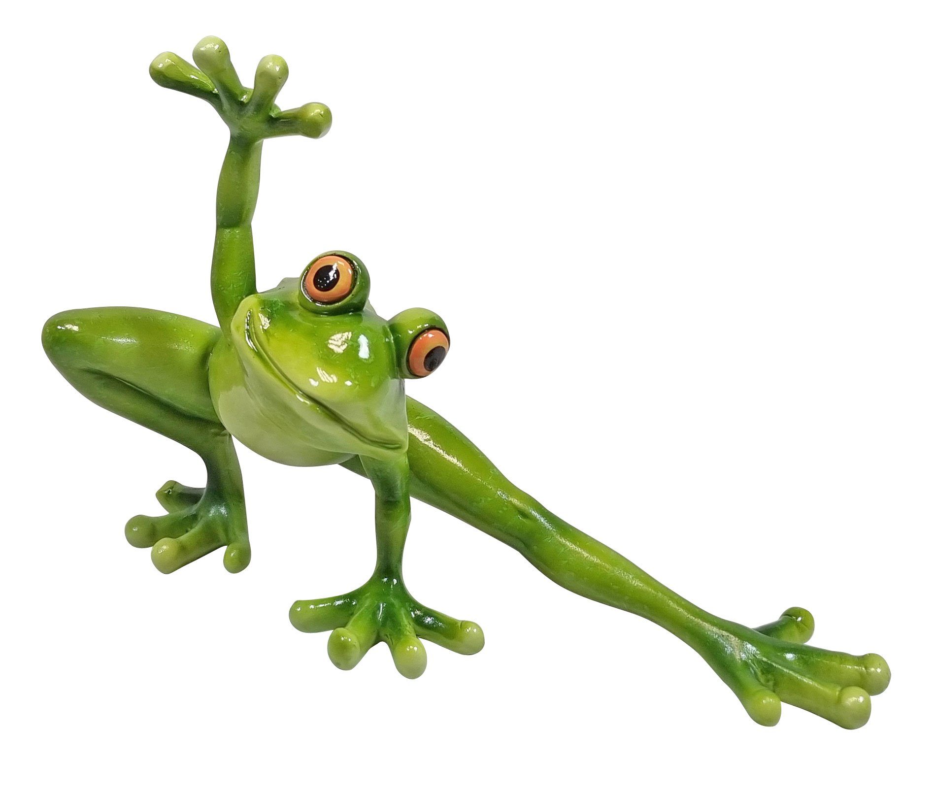 Fachhandel Plus Dekofigur Frosch Yogi Indoor lustige Outdoor Gartendeko