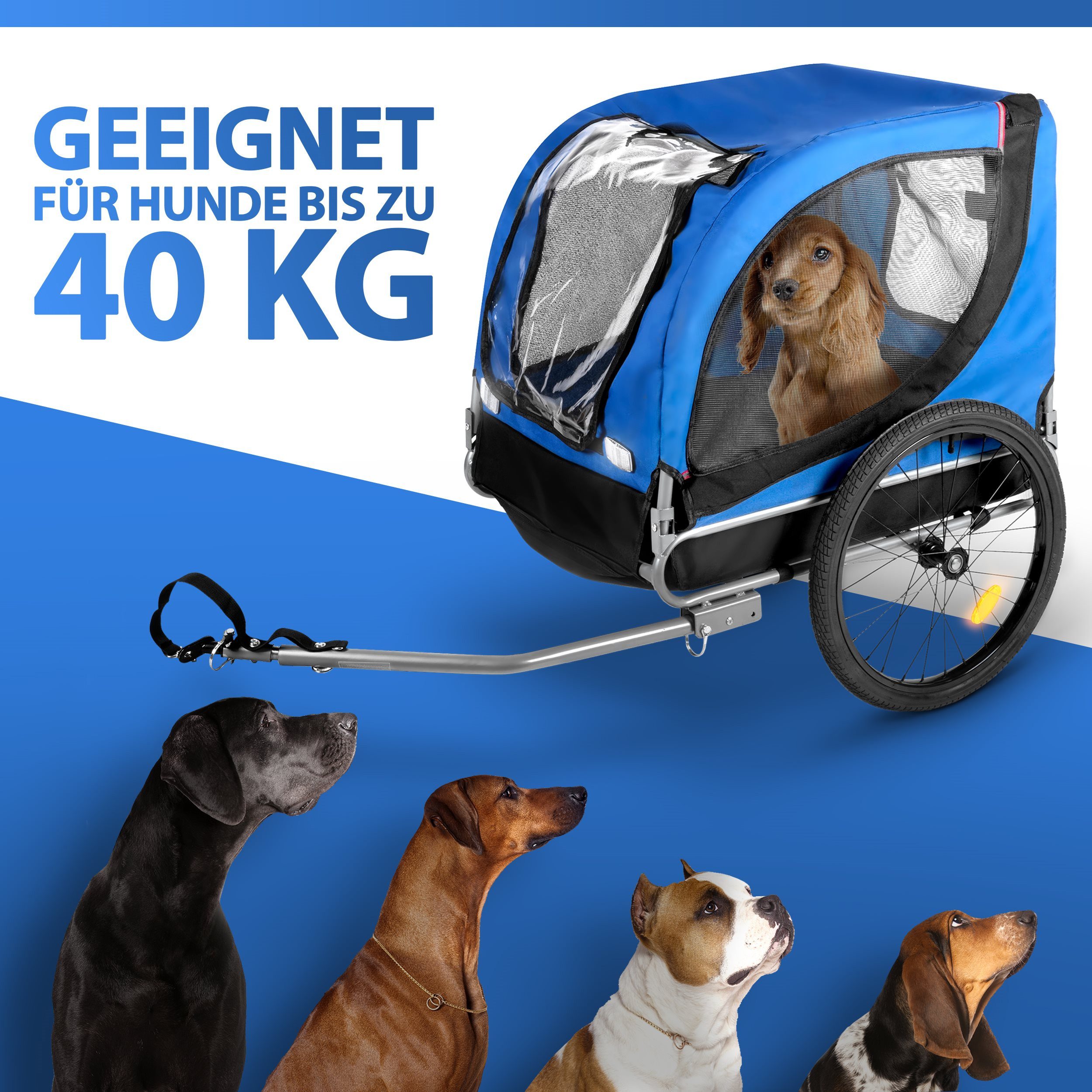 Bicycle Gear Fahrradlastenanhänger Bicycle Gear Hundewagen 40KG