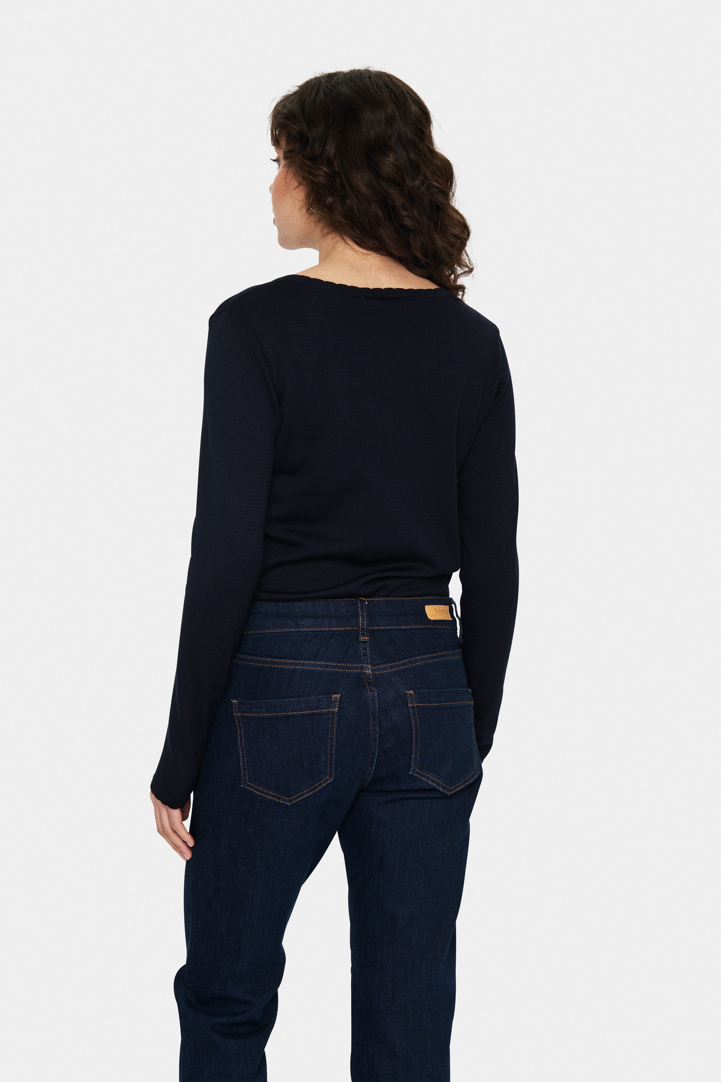 Saint Tropez Strickpullover MilaSZ LS V-Neck Pullover Regular fit, Viskosem günstig online kaufen