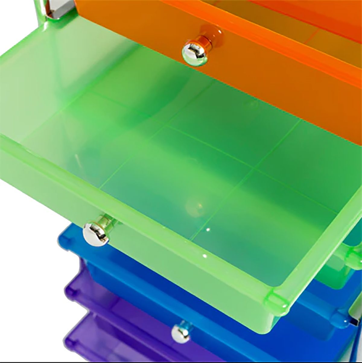 10 Schubladen Mehrfarbiger mit DOTMALL Mobiler Beistellwagen Kunststoff Aufbewahrungswagen