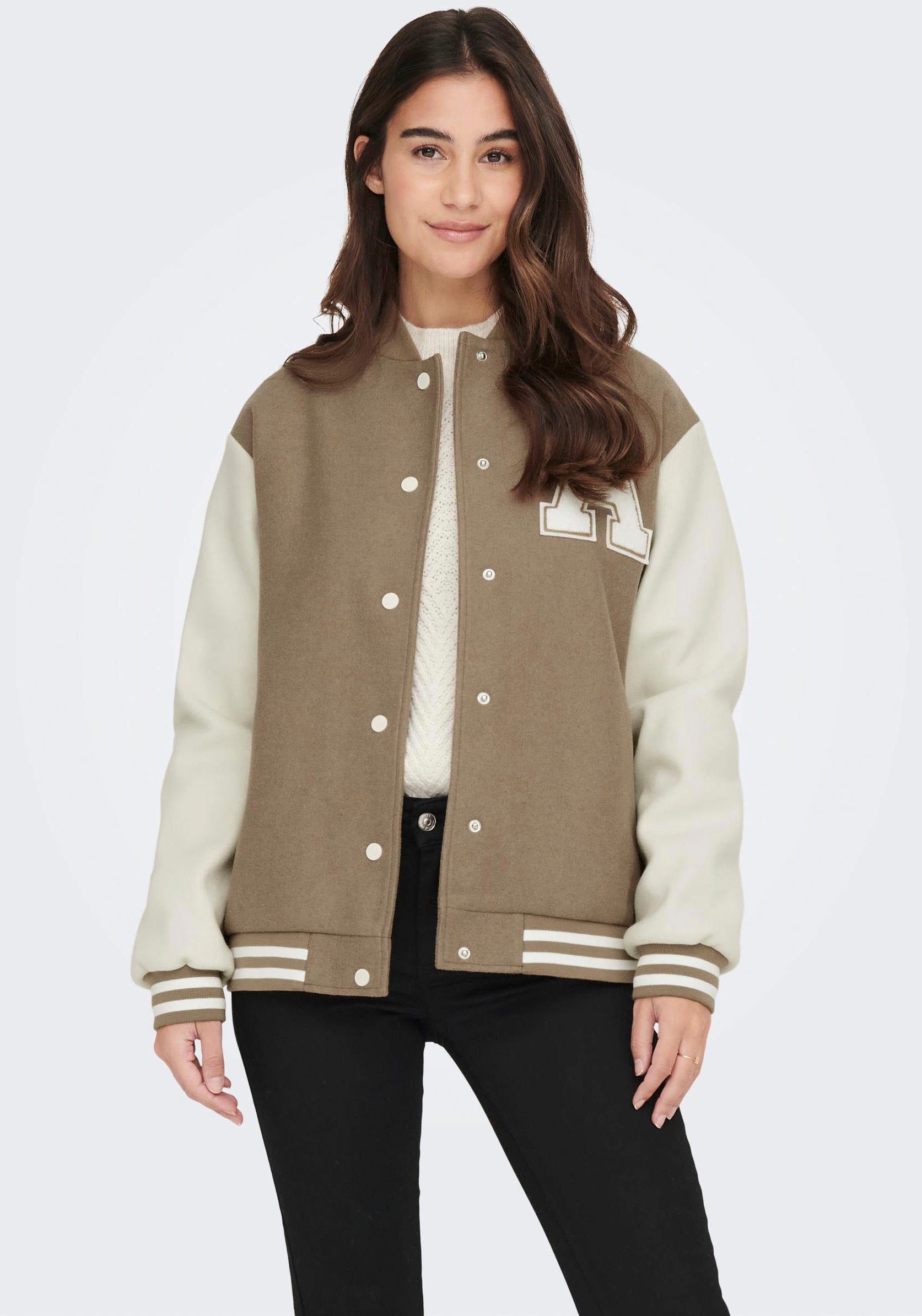 Bomberjacke taupe ONLSILJA ONLY BOMBER CC JACKET LIFE OTW (23)