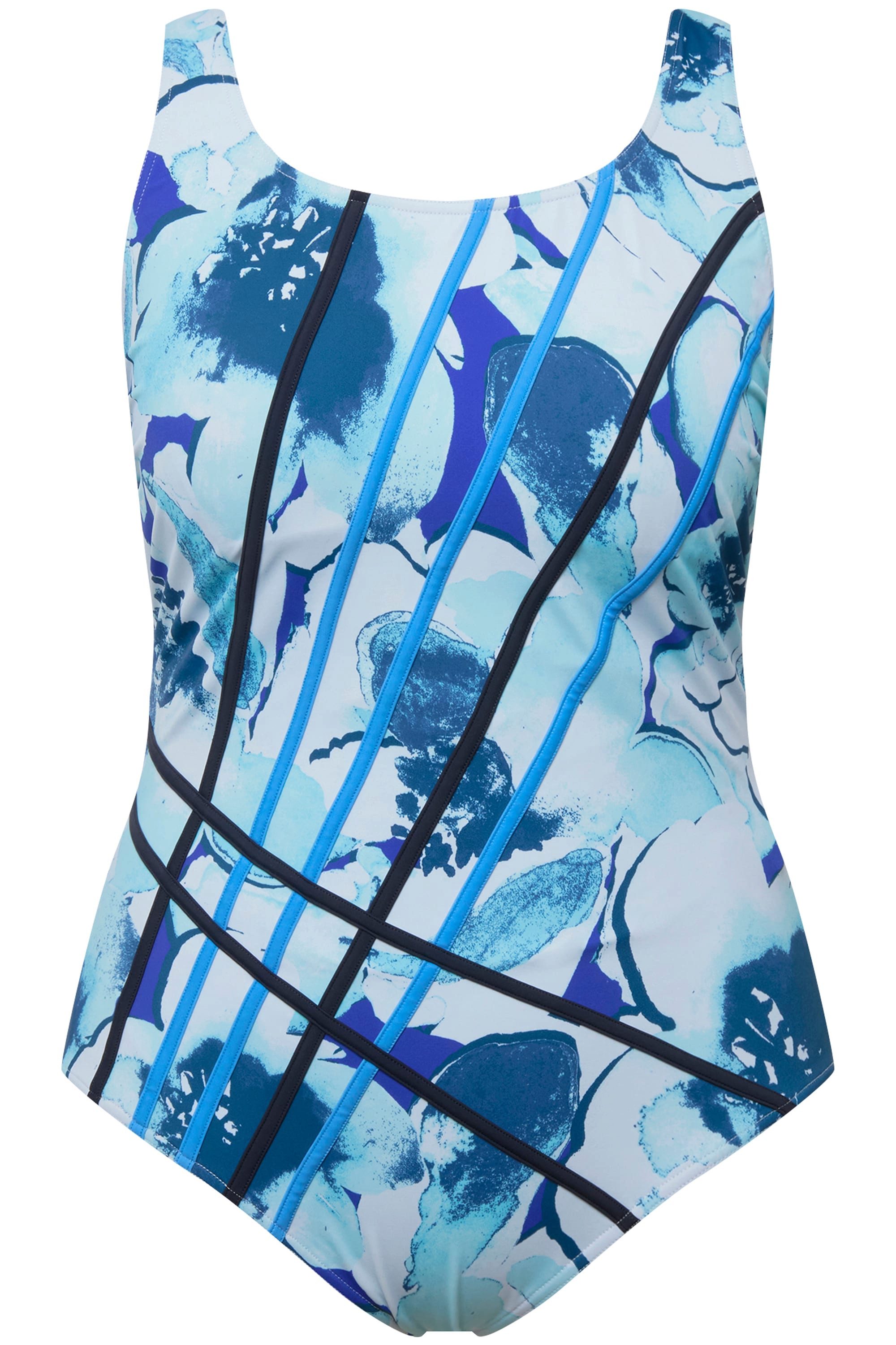 Ulla Popken Badeanzug Badeanzug Blüten ohne günstig online kaufen
