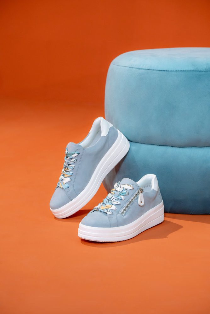 Remonte Plateausneaker Freizeitschuh, Halbschuh, Schnürer mit Wechselfußbett