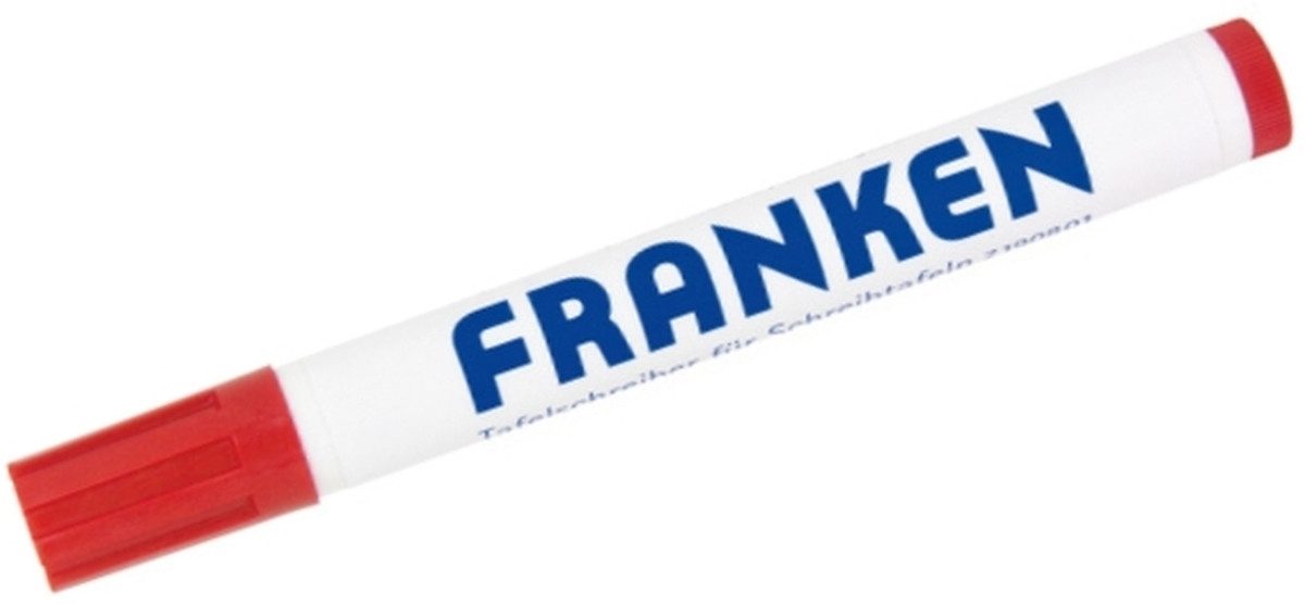 FRANKEN Whiteboard Marker Tafelschreiber nachfüllbar 2-6mm rot 1 Stück