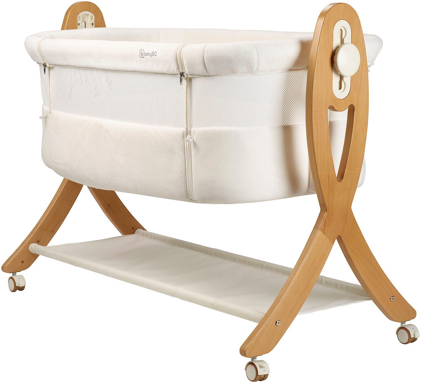 Beistellbett SidebySide, weiß/beige